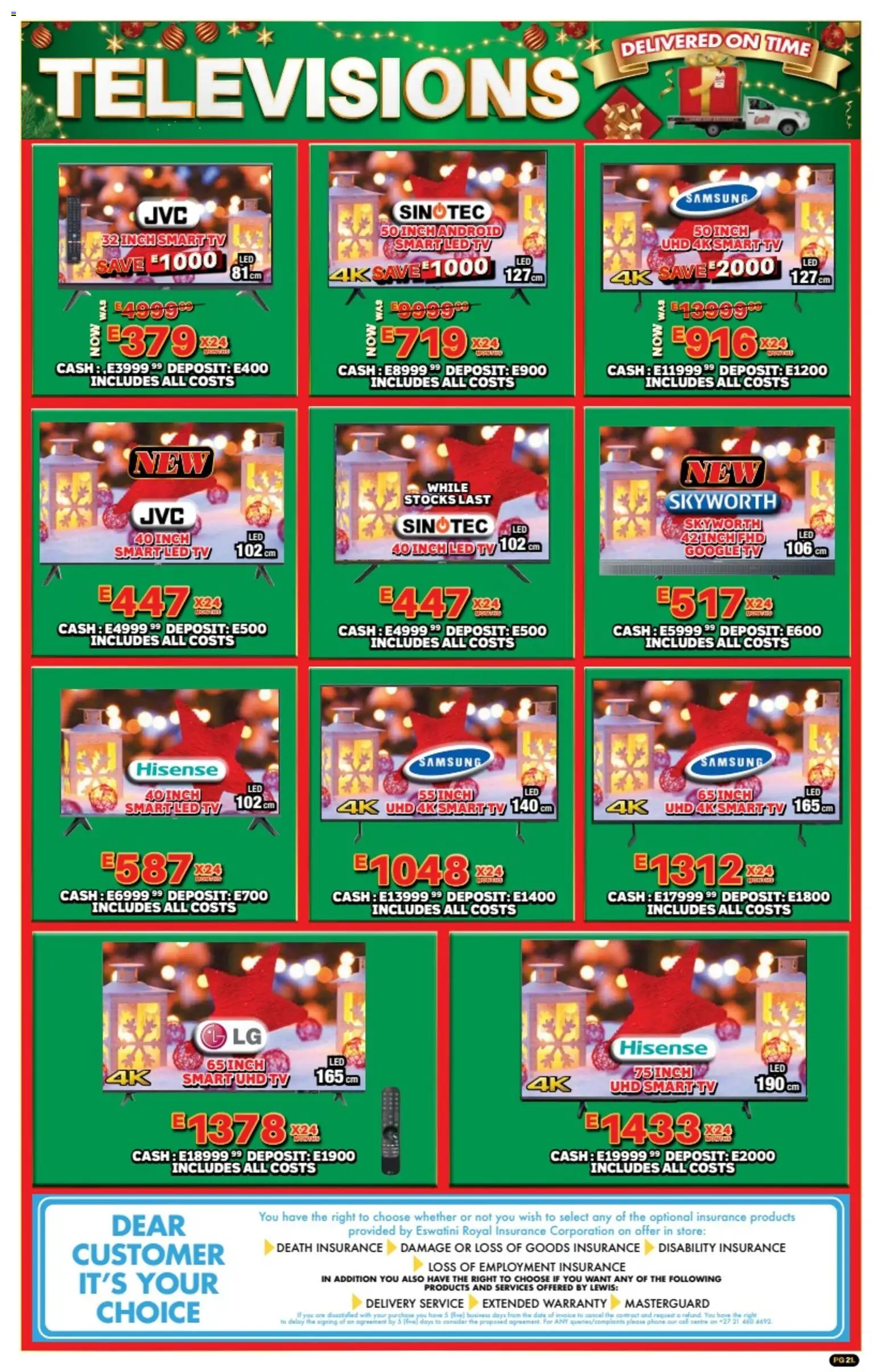 New Lewis Stores catalogue – valid from 10.11.2025 | Page: 21 | Products: Phone, TV