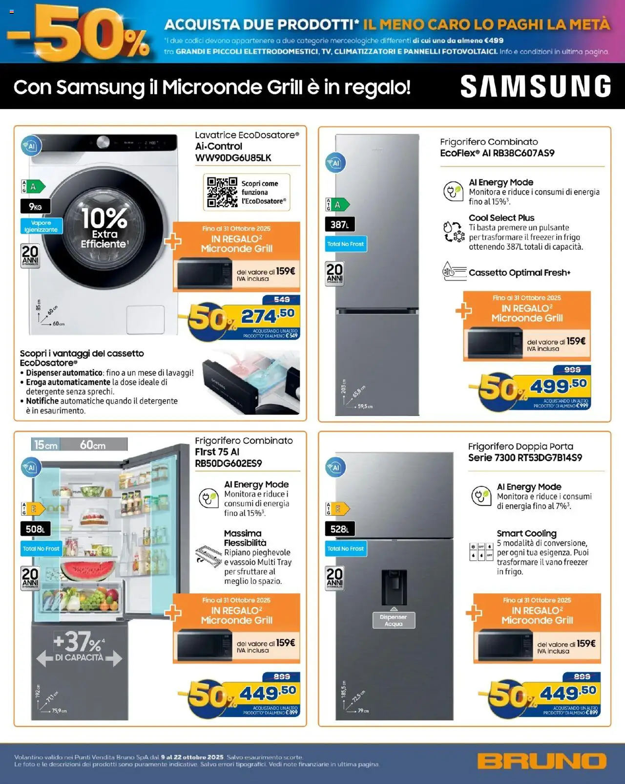 Volantino BRUNO del 09.10.2025 | Pagina: 31 | Prodotti: Detergente, Acqua, Freezer, Vassoio
