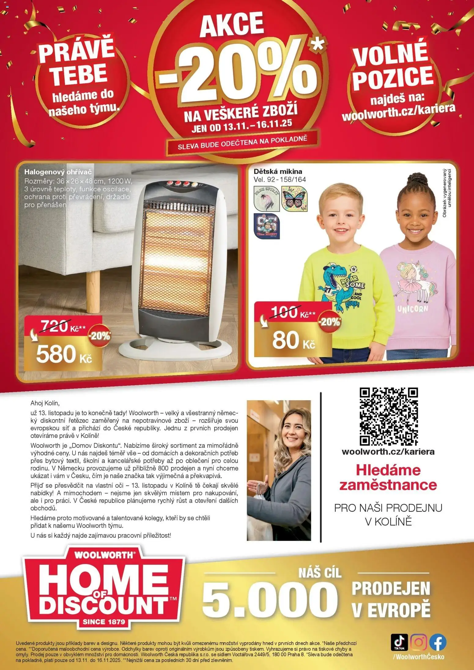 Woolworth leták - Kolín od 13.11.2025 - akční nabídka | Strana: 14 | Produkty: Mikina, Síť, Oblečení