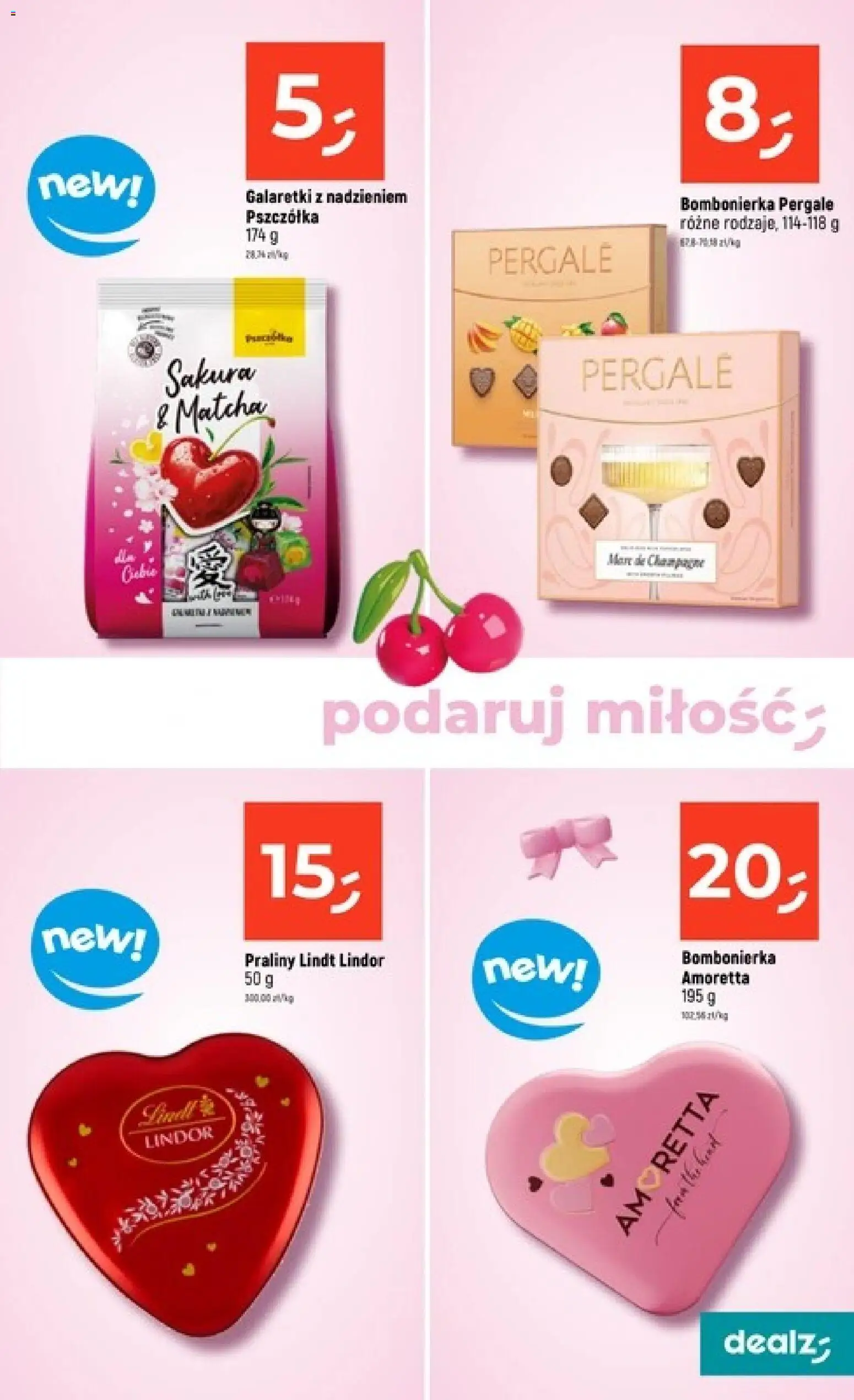 Dealz Gazetka od 05.02.2026 | Strona: 11 | Produkty: Galaretki, Praliny, Bombonierka, Champagne