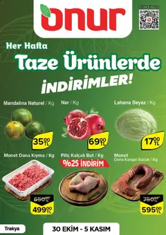 30.10.2025 tarihinden itibaren geçerli olan Onur Market kataloğu önizlemesi
