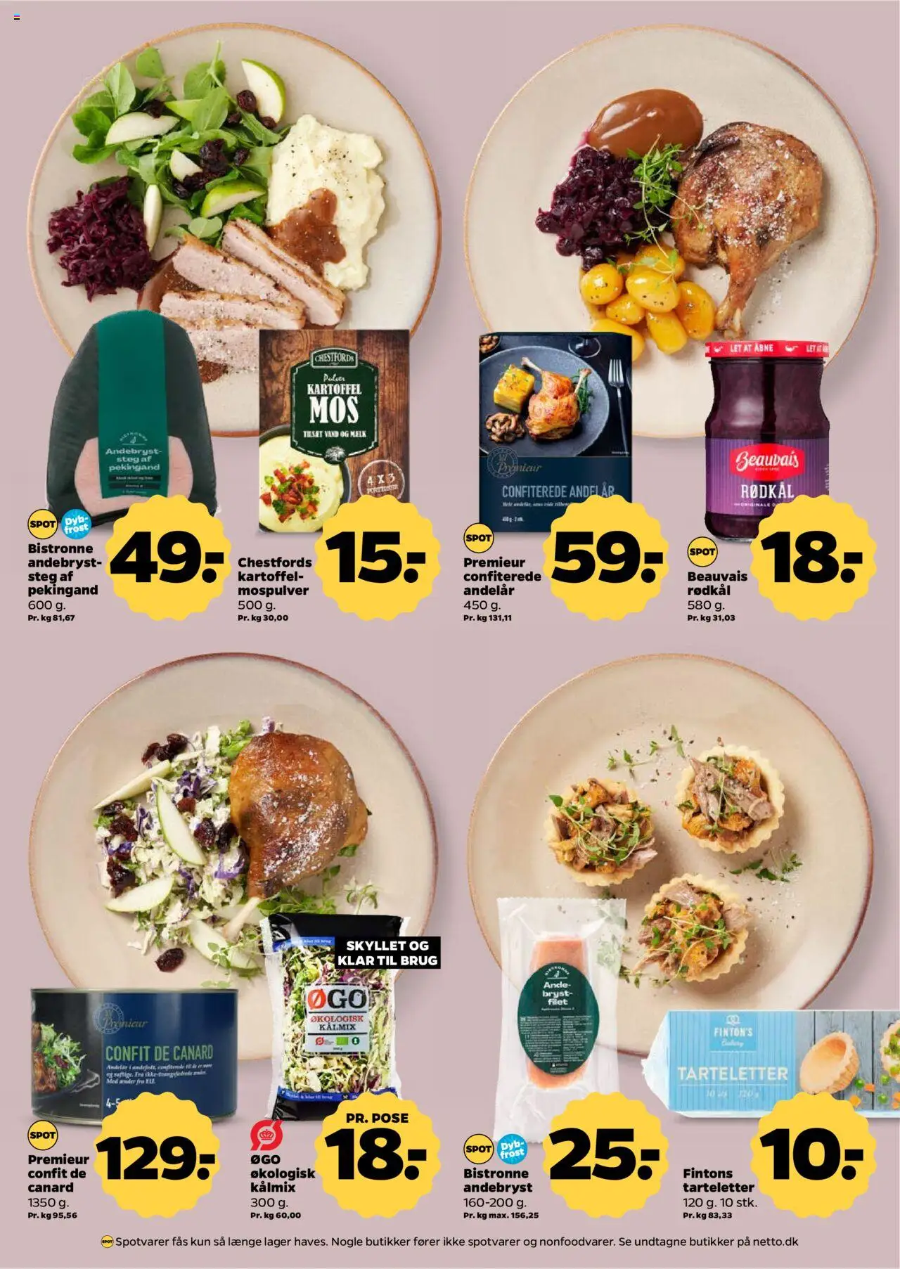 Netto tilbudsavis – gyldig fra 20.09.2025 | Side: 14 | Produkter: Mel, Rødkål, Tarteletter
