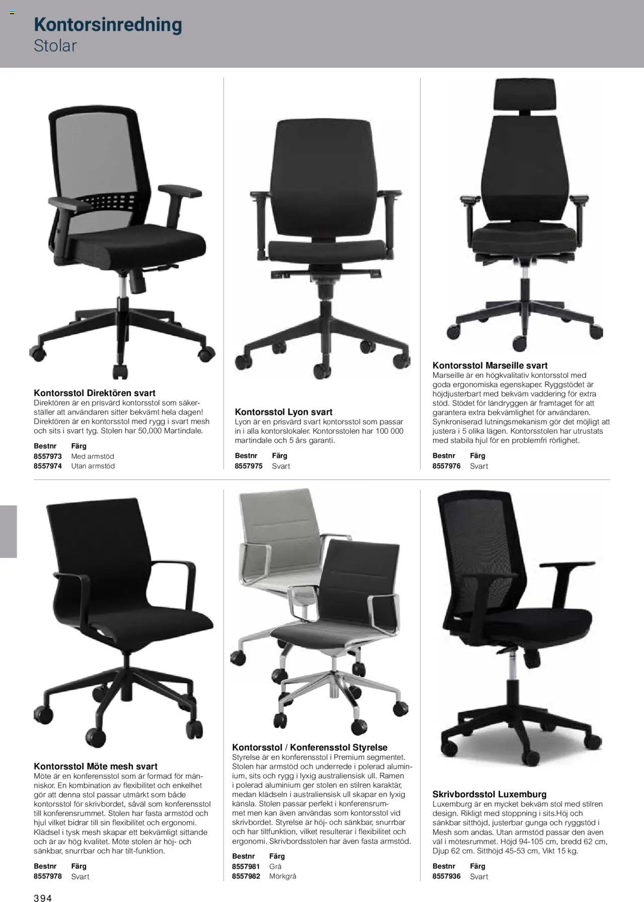 Office Depot reklamblad aktuell från 15.02.2024 | Sida: 396 | Produkter: Kontorsstol, Stol