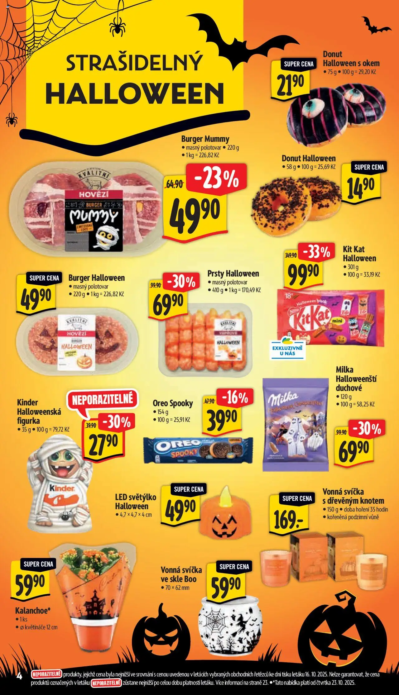 Albert leták - Supermarket od 22.10.2025 | Strana: 10 | Produkty: Donut, Květináče, Oreo, Kinder
