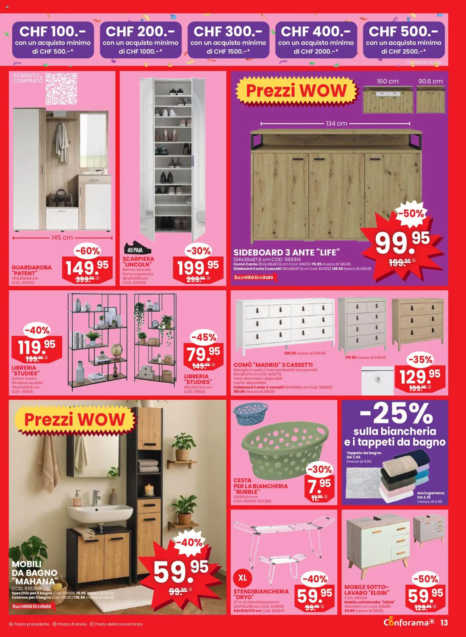 Conforama Aktionen IT – gültig ab 25.02.2026 | Seite: 13 | Produkte: Sideboard