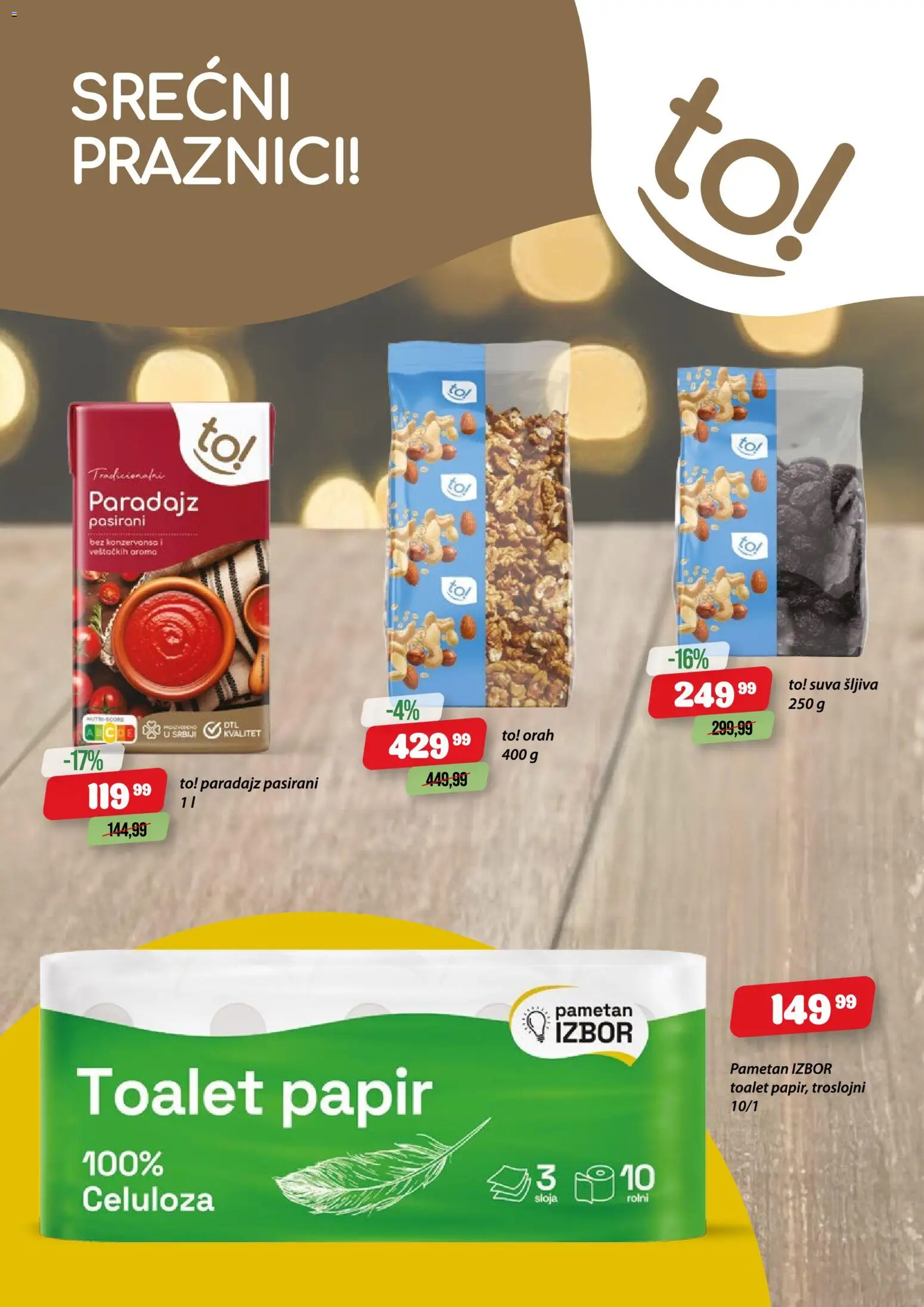 Podunavlje katalog - važi od 02.01.2026 | Strana: 2 | Proizvode: Toalet papir, Orah, Šljiva, Paradajz