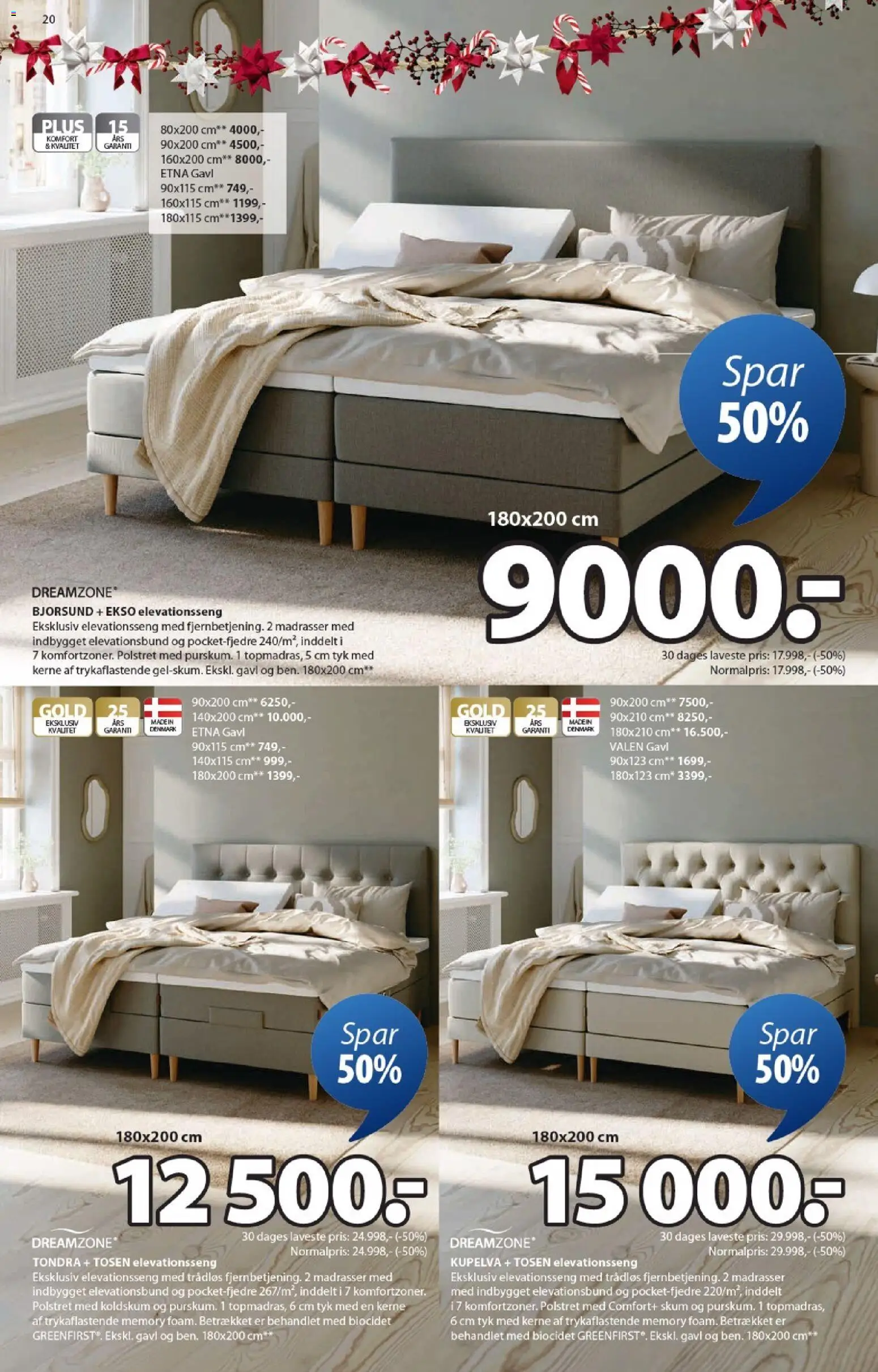 JYSK tilbudsavis – gyldig fra 07.11.2025 | Side: 20 | Produkter: Elevationsseng