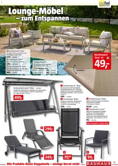 Bauhaus Prospekt 	 ab 28.02.2026 gültig | Seite: 15 | Produkte: Couchtisch