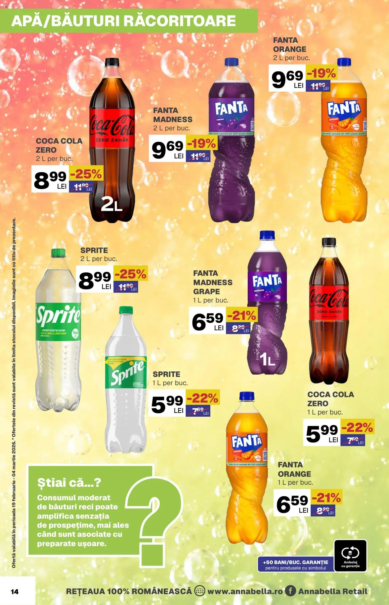 Noul catalog Annabella – valabil de la 19.02.2026 | Pagină: 14 | Produse: Amerikan servis, Portocale, Zahăr