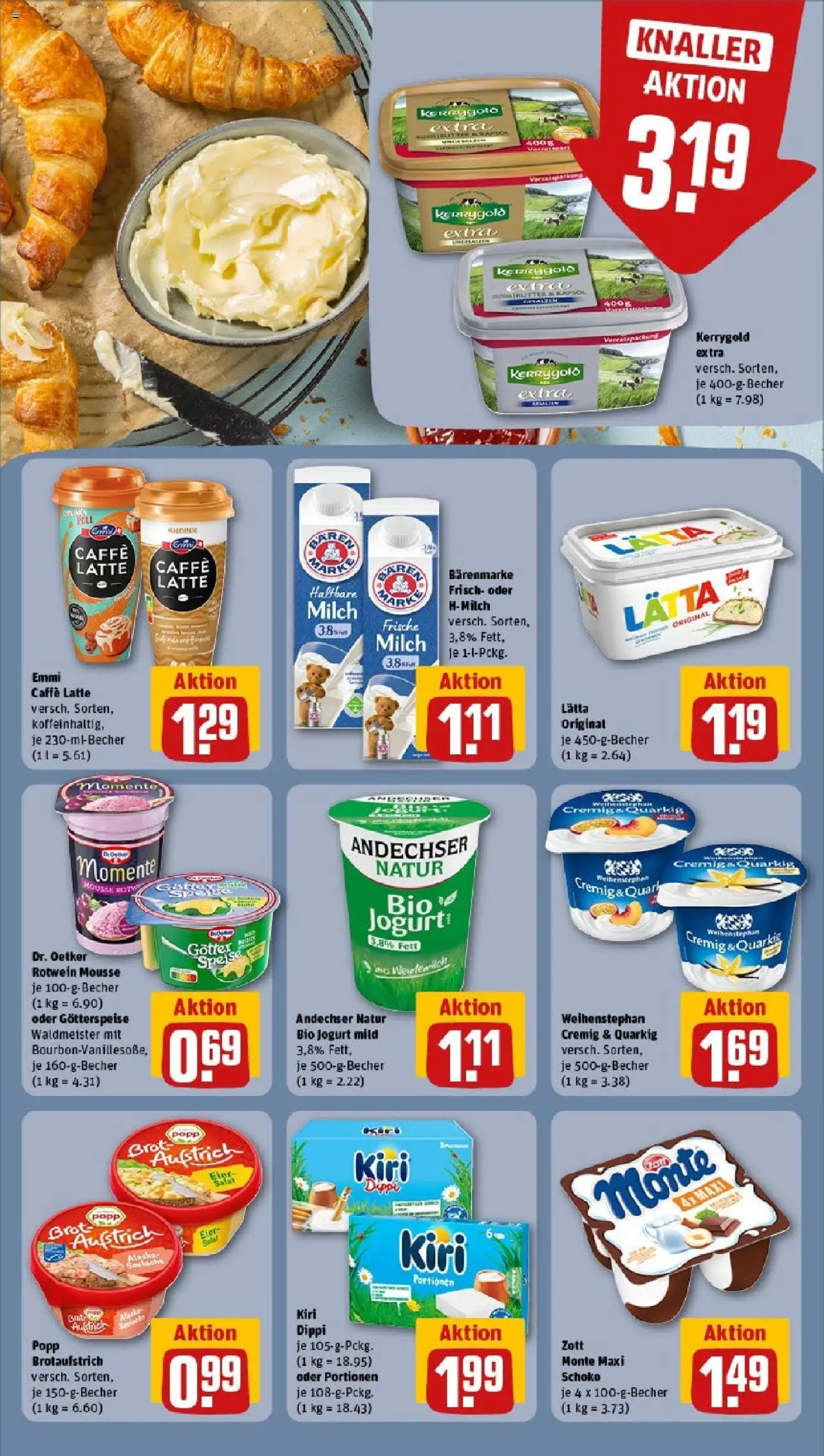 Rewe - Rewe: Wochenangebote - gültig ab dem 18.05.2025 | Seite: 13 | Produkte: Milch, Eier, Rotwein, Lätta