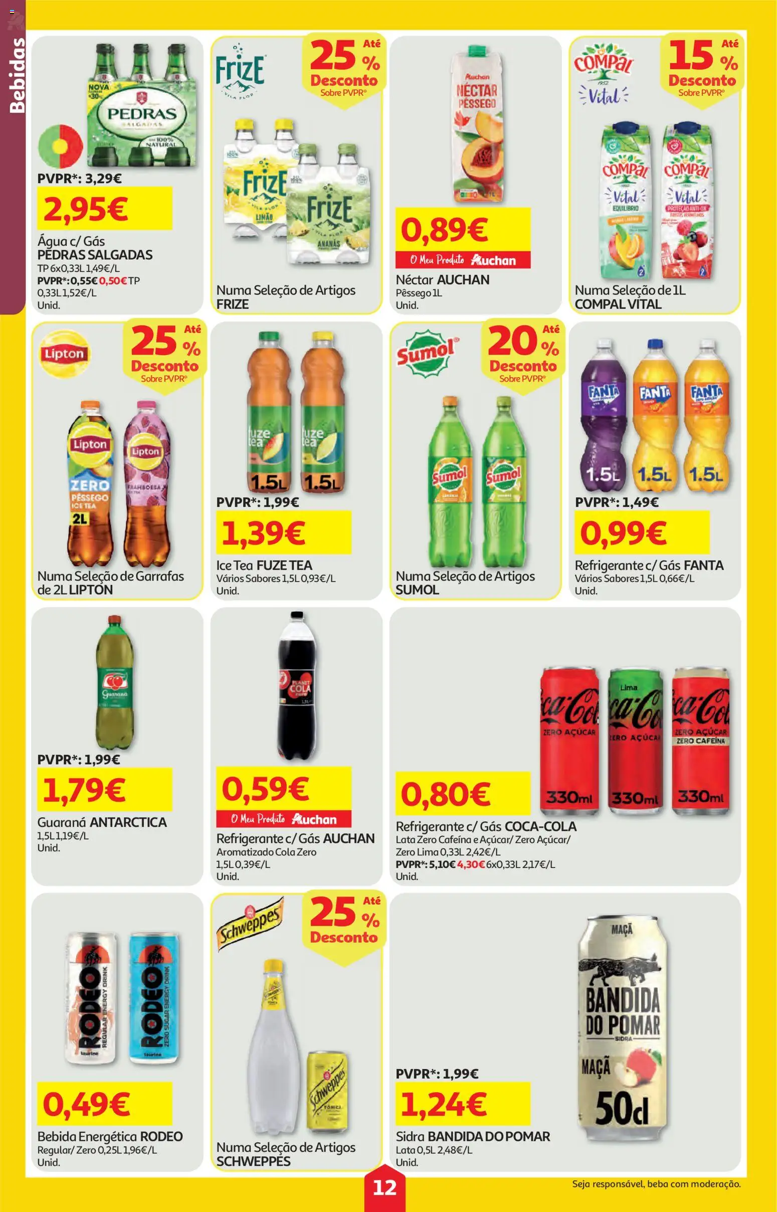 Auchan folheto │ válido de 26.02.2026 | Página: 12 | Produtos: Fanta, Sumo, Açúcar, Bebida