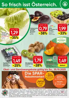 Spar Obst & Gemüse - Burgenland ab 20.10.2025 gültig