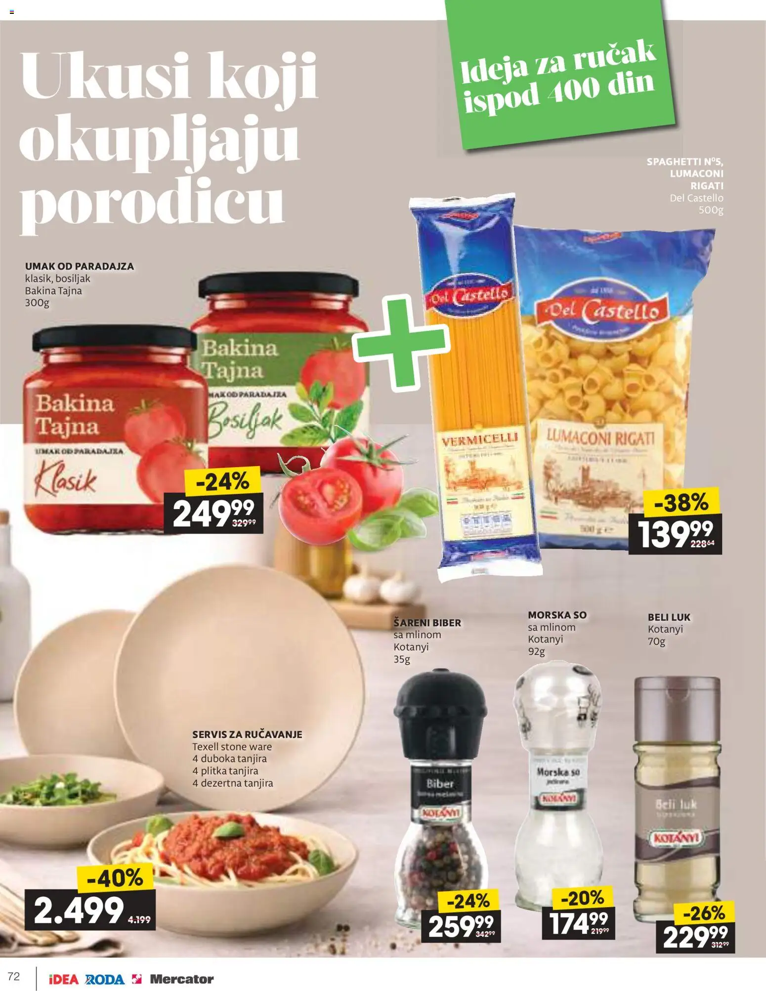 Idea katalog - važi od 09.04.2026 | Strana: 72 | Proizvode: So, Beli luk