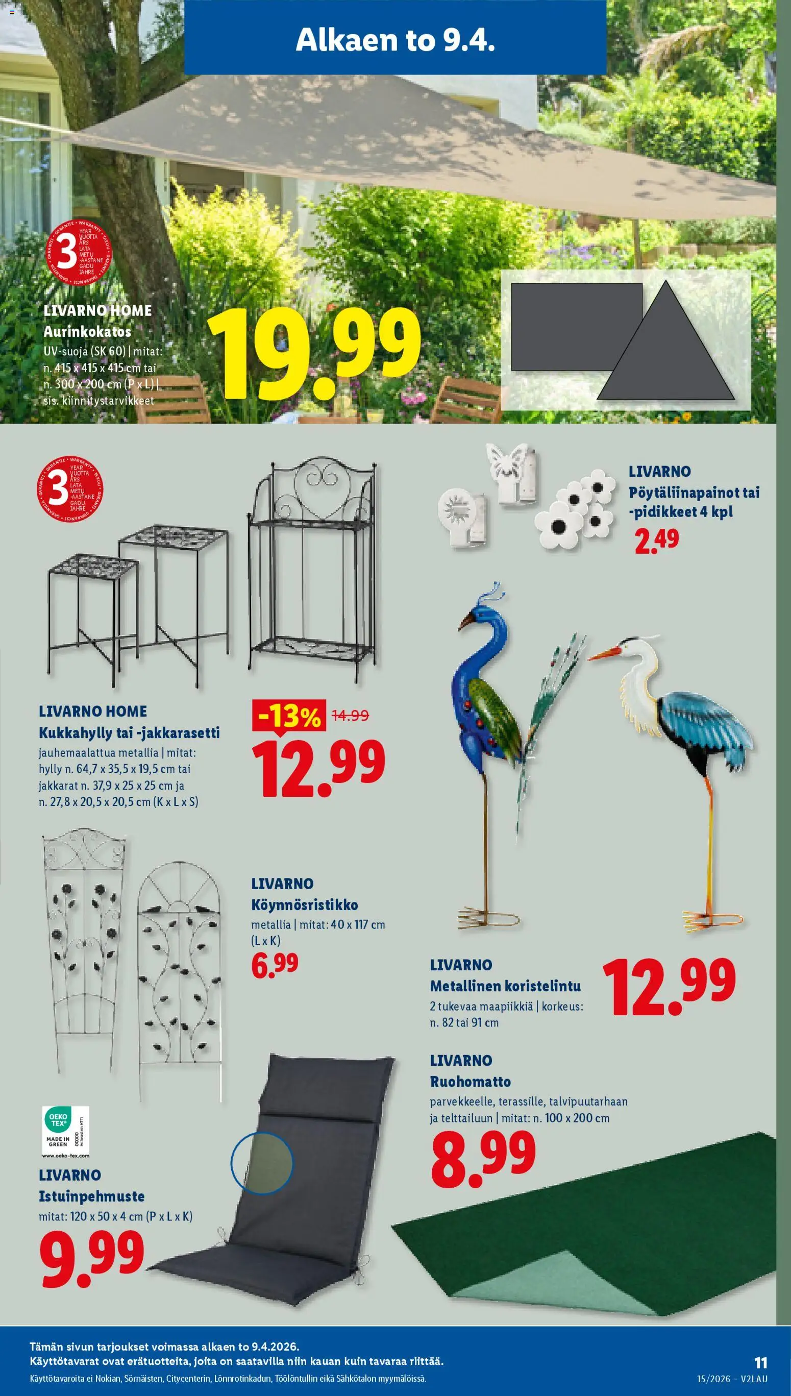 Lidl tarjoukset - Rovaniemi – voimassa 09.04.2026 alkaen | Sivu: 17 | Tuotteet: Hylly