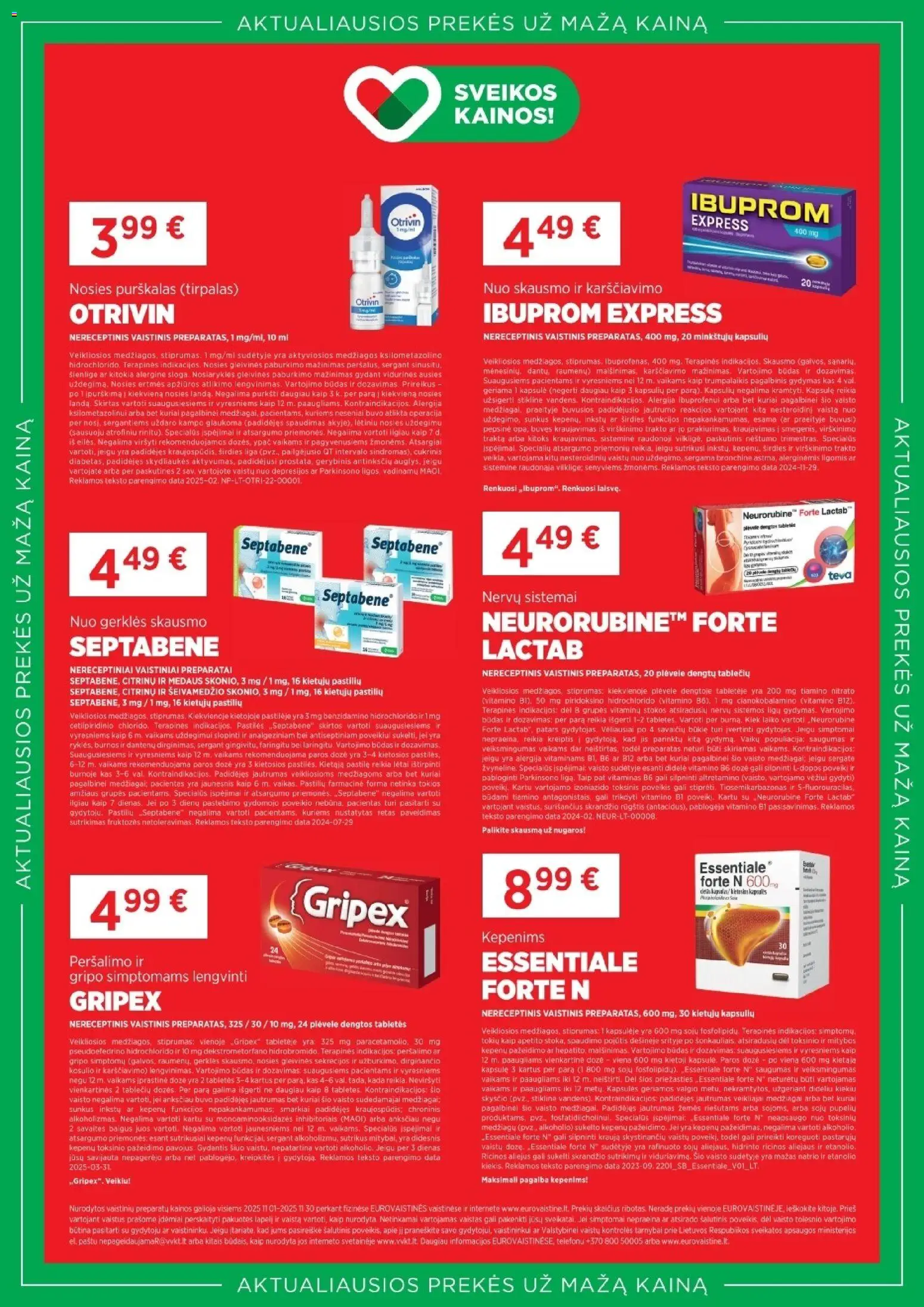 EUROVAISTINĖ akcijos nuo 01.11.2025 | Puslapis: 2 | Prekių: Aliejus