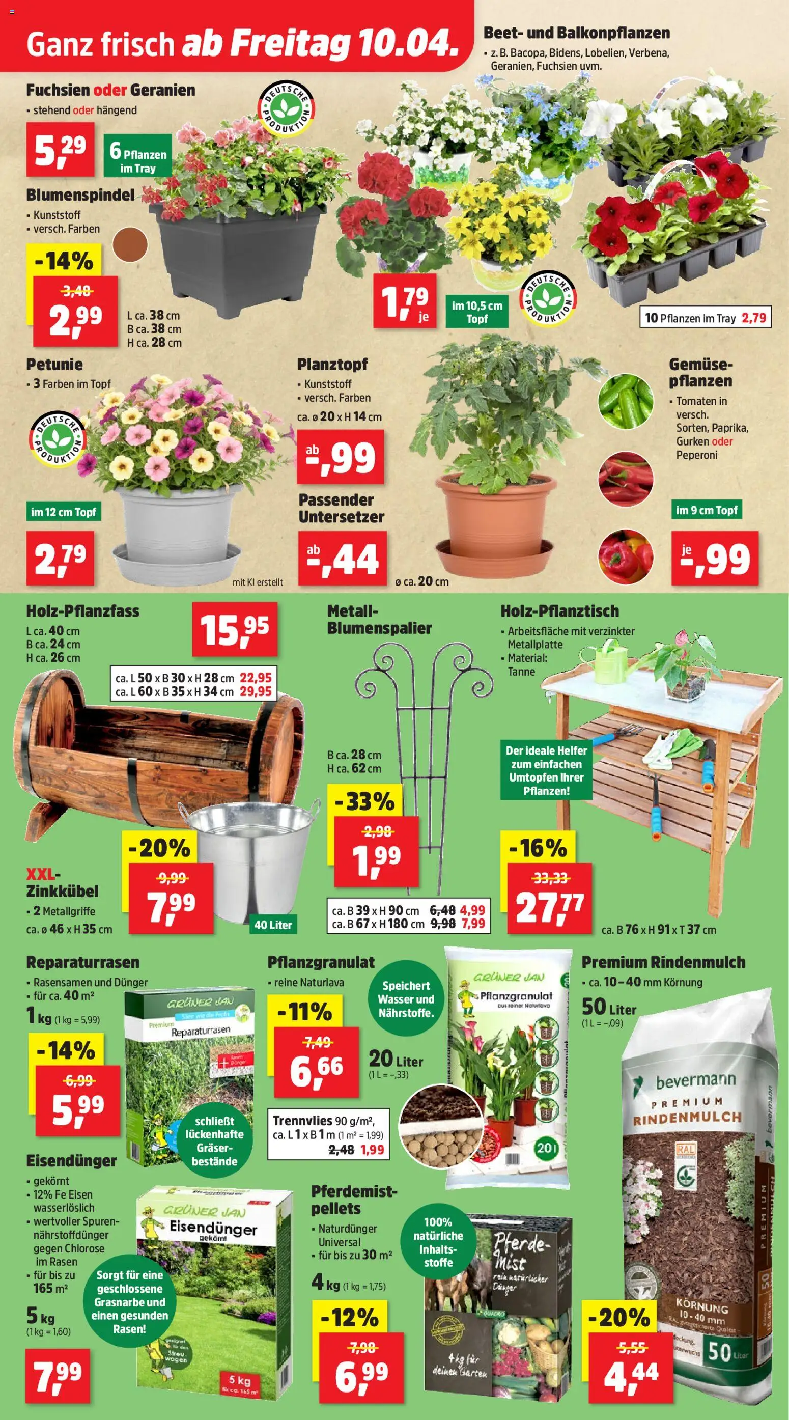 Thomas Philipps Prospekt – gültig ab 07.04.2026 | Seite: 3 | Produkte: Rindenmulch, Geranien, Gemüse, Gurken