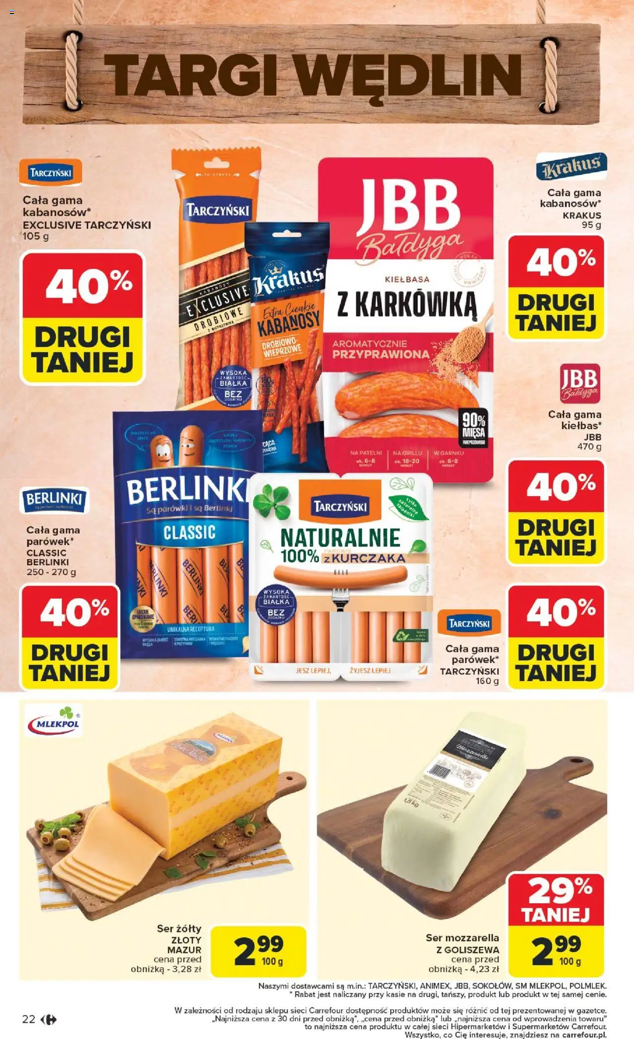 Carrefour Gazetka od 18.08.2025 | Strona: 24 | Produkty: Kiełbasa, Ser żółty, Wieprzowina, Mozzarella
