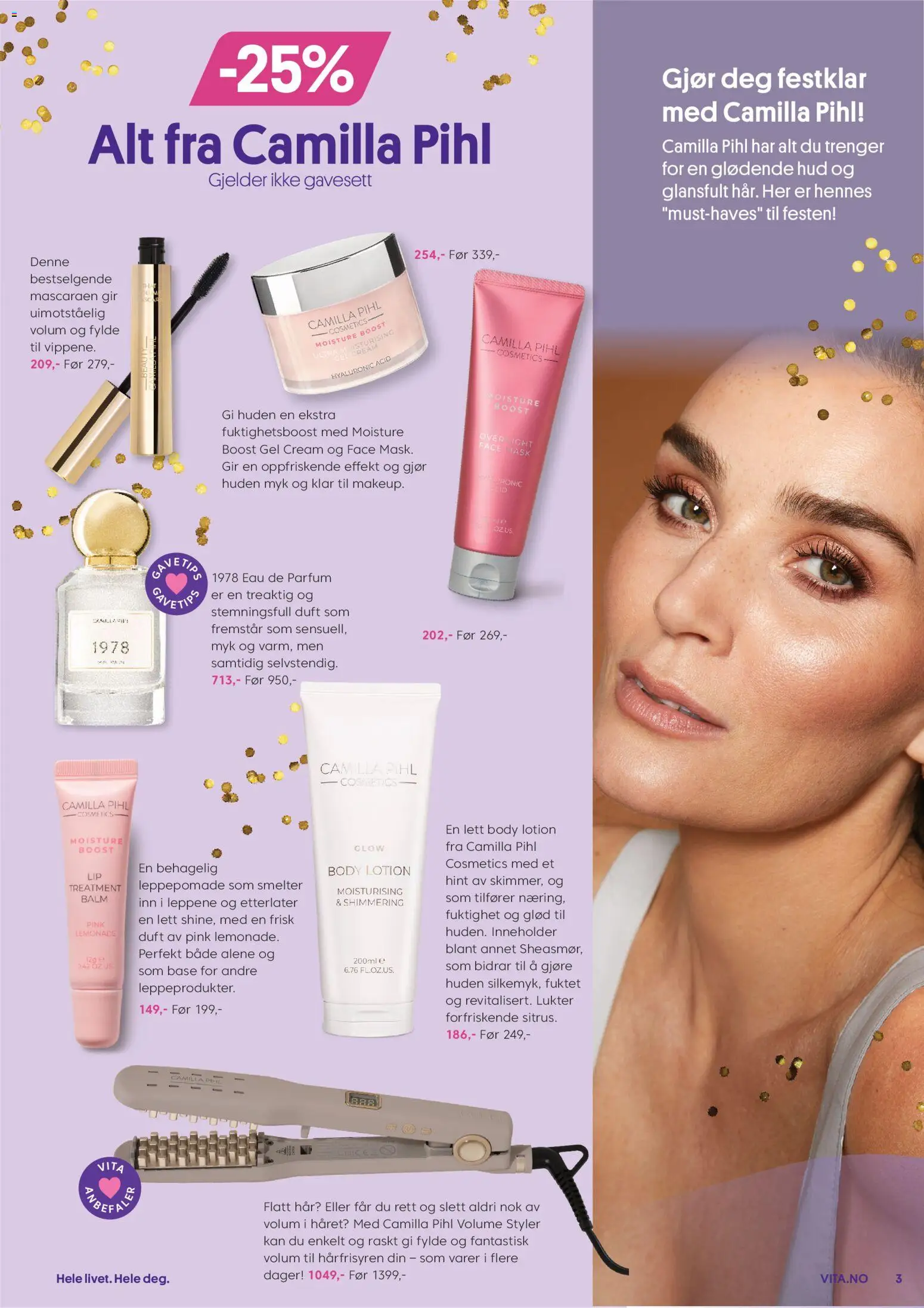 {H1} | Side: 3 | Produkter: Body, Body Lotion, Leppepomade, Gavesett