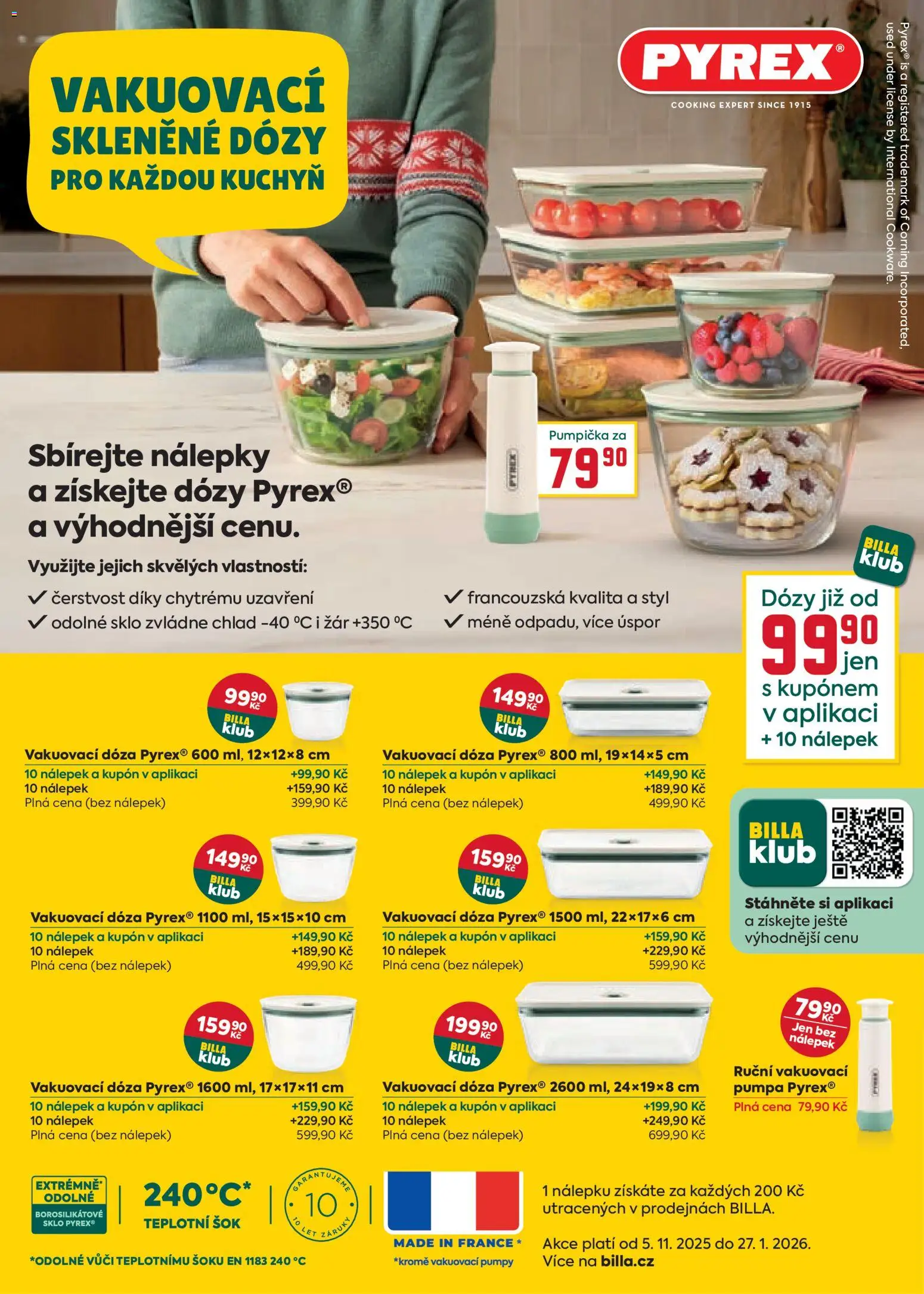 Billa Velký leták od 10.12.2025 | Strana: 28 | Produkty: Skleněné dózy, Dóza, Nálepky, Pumpa