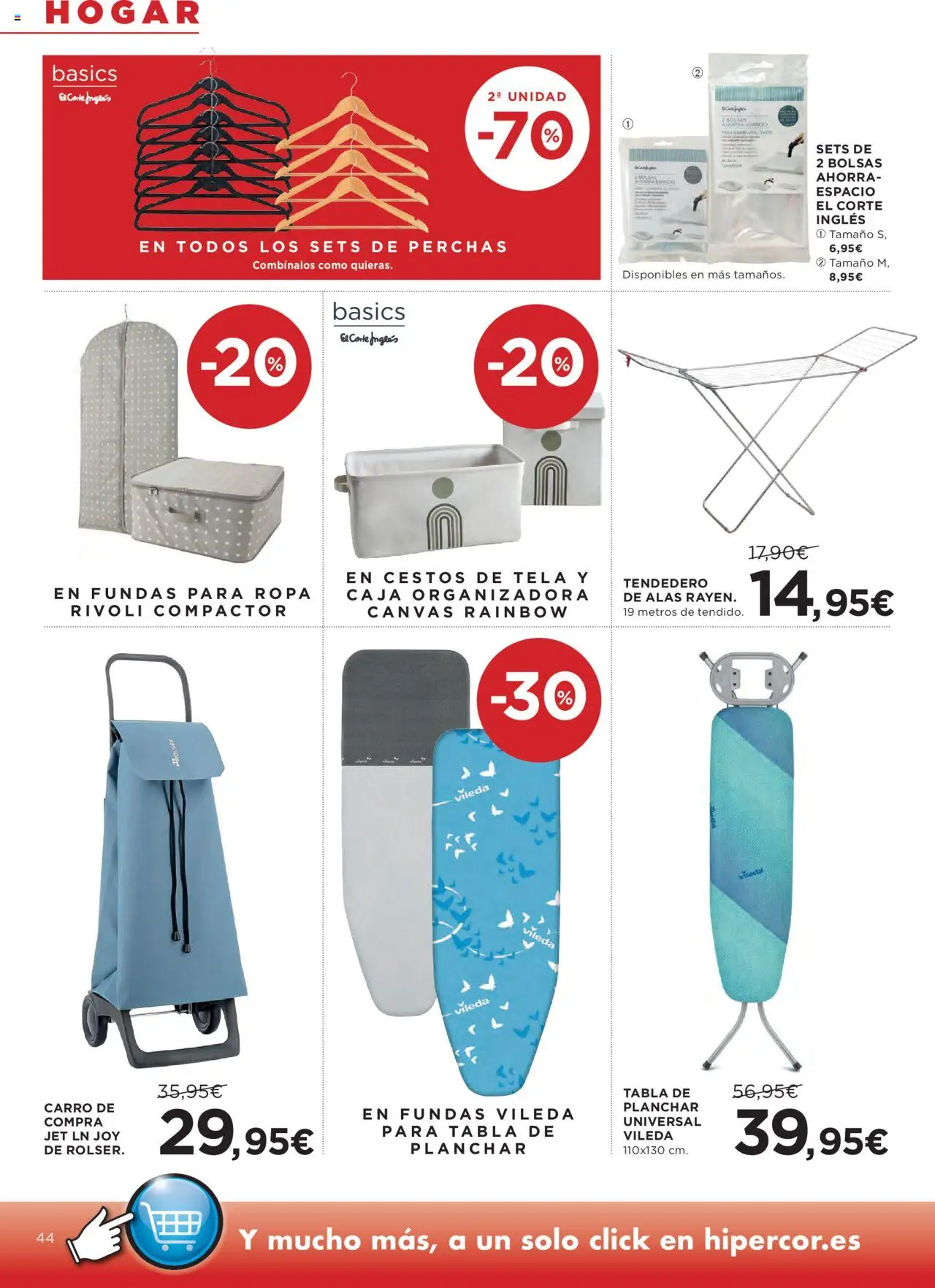 Hipercor catálogo │ válido desde el 25.09.2025 | Página: 48 | Productos: Ropa, Tendedero, Caja