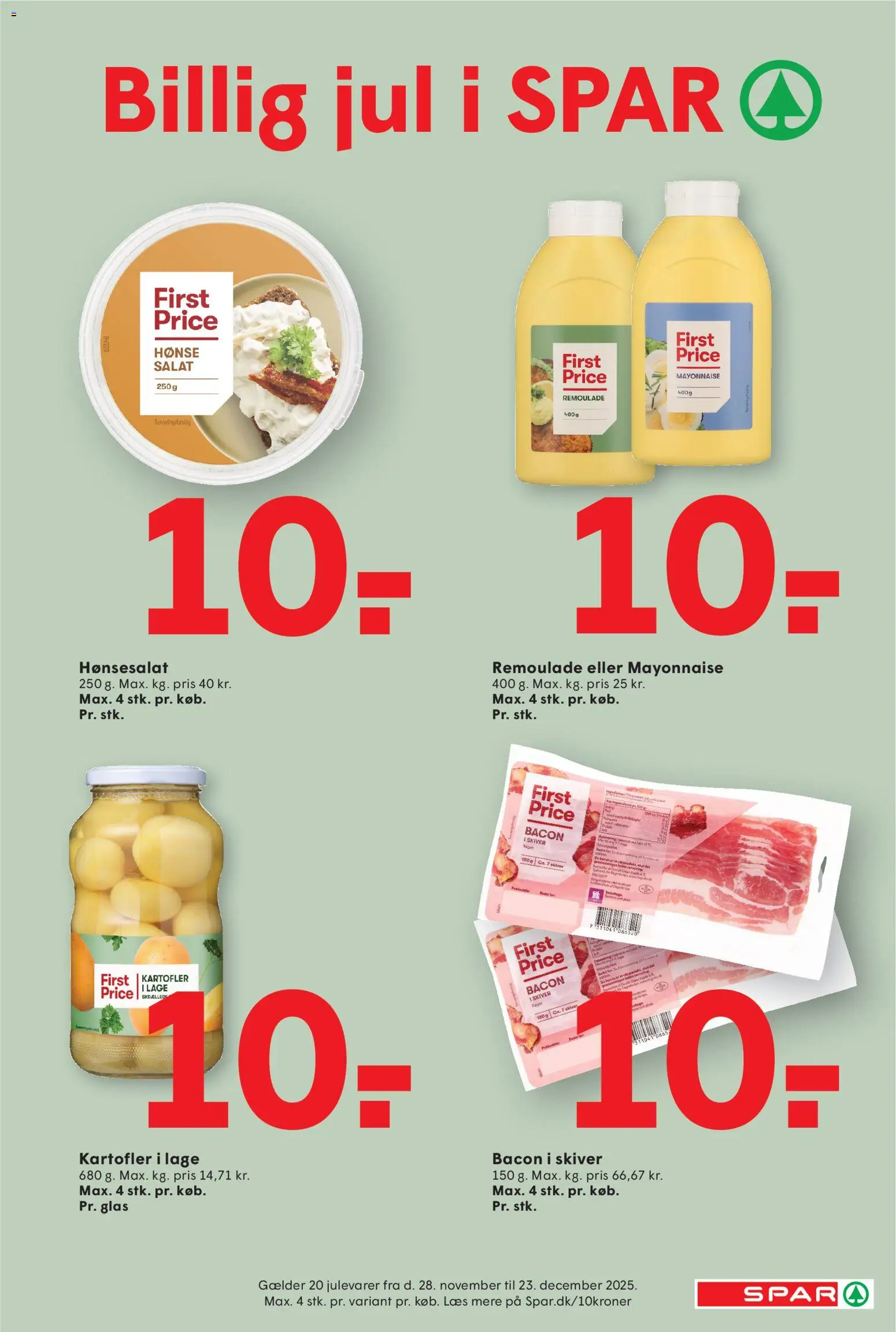 Spar tilbudsavis – gyldig fra 05.12.2025 | Side: 5 | Produkter: Salat, Kartofler, Remoulade, Bacon