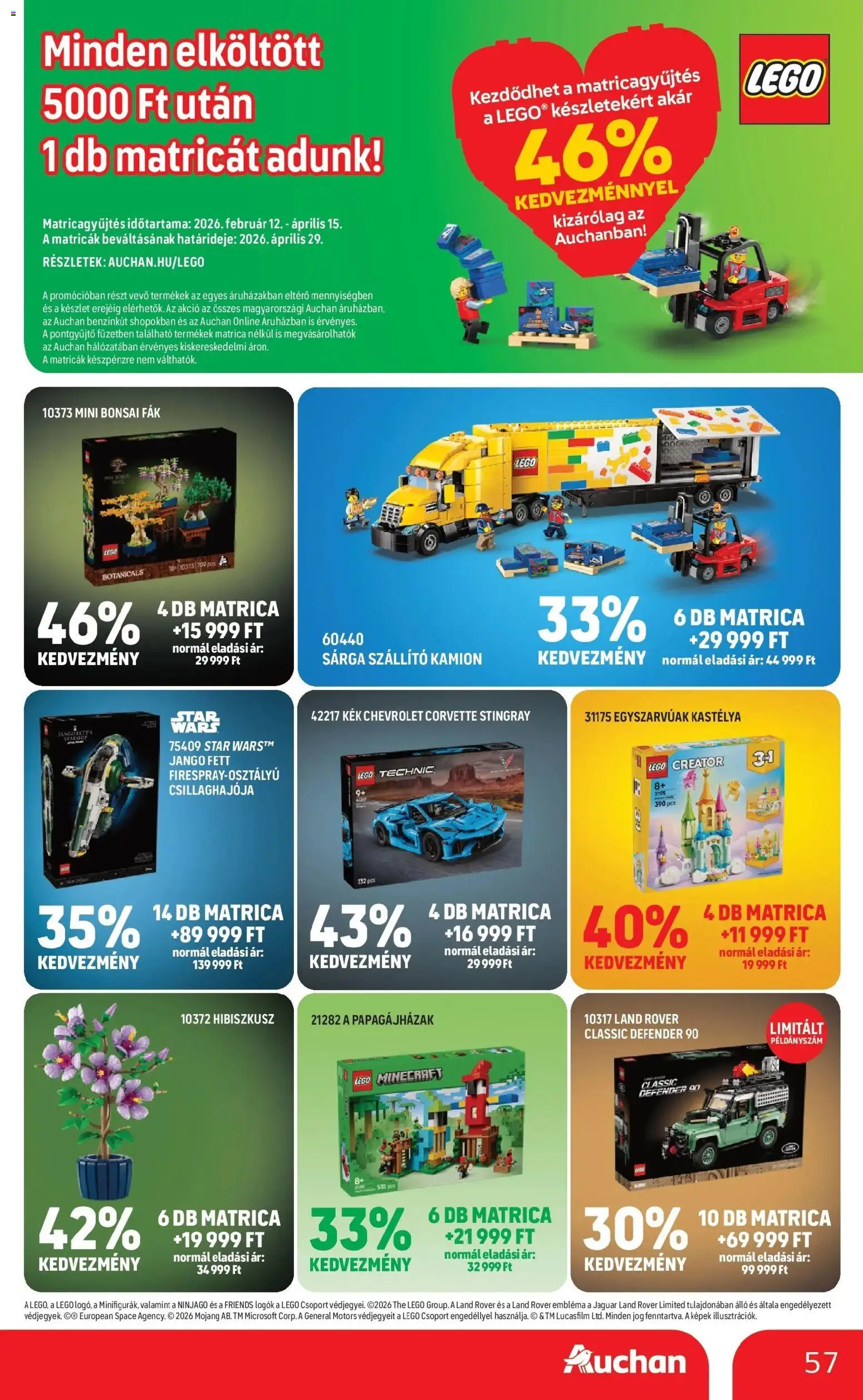 Auchan akciós ujság - amely érvényes a következő dátumtól: 12.03.2026 | Oldal: 57