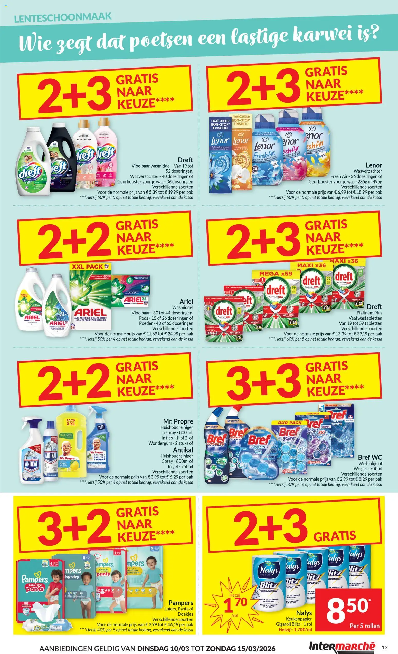 {H1} | Pagina: 13 | Producten: Wc, Gel, Keukenpapier, Bh