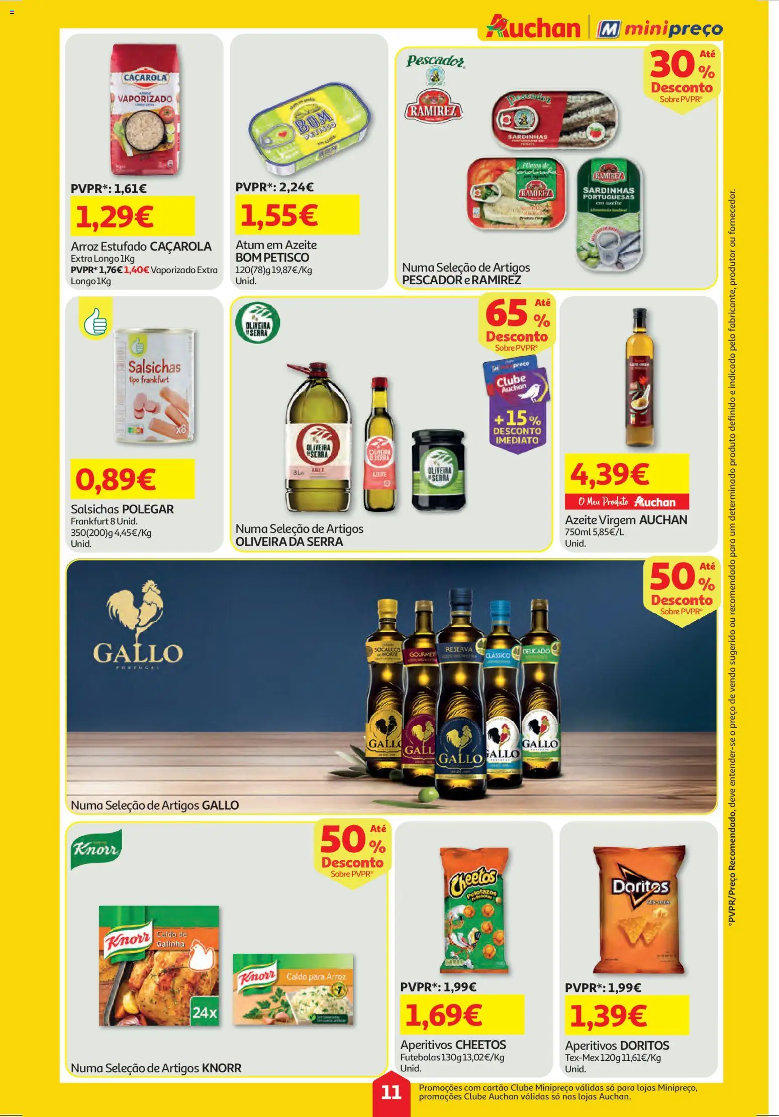 Auchan - Super Poupança │ válido de 06.11.2025 | Página: 11 | Produtos: Atum, Azeite, Sardinhas, Arroz