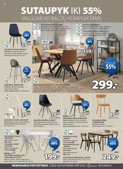 JYSK leidinys galioja nuo 03.03.2026 | Puslapis: 20 | Prekių: Lentyna, Stalas, Kėdė