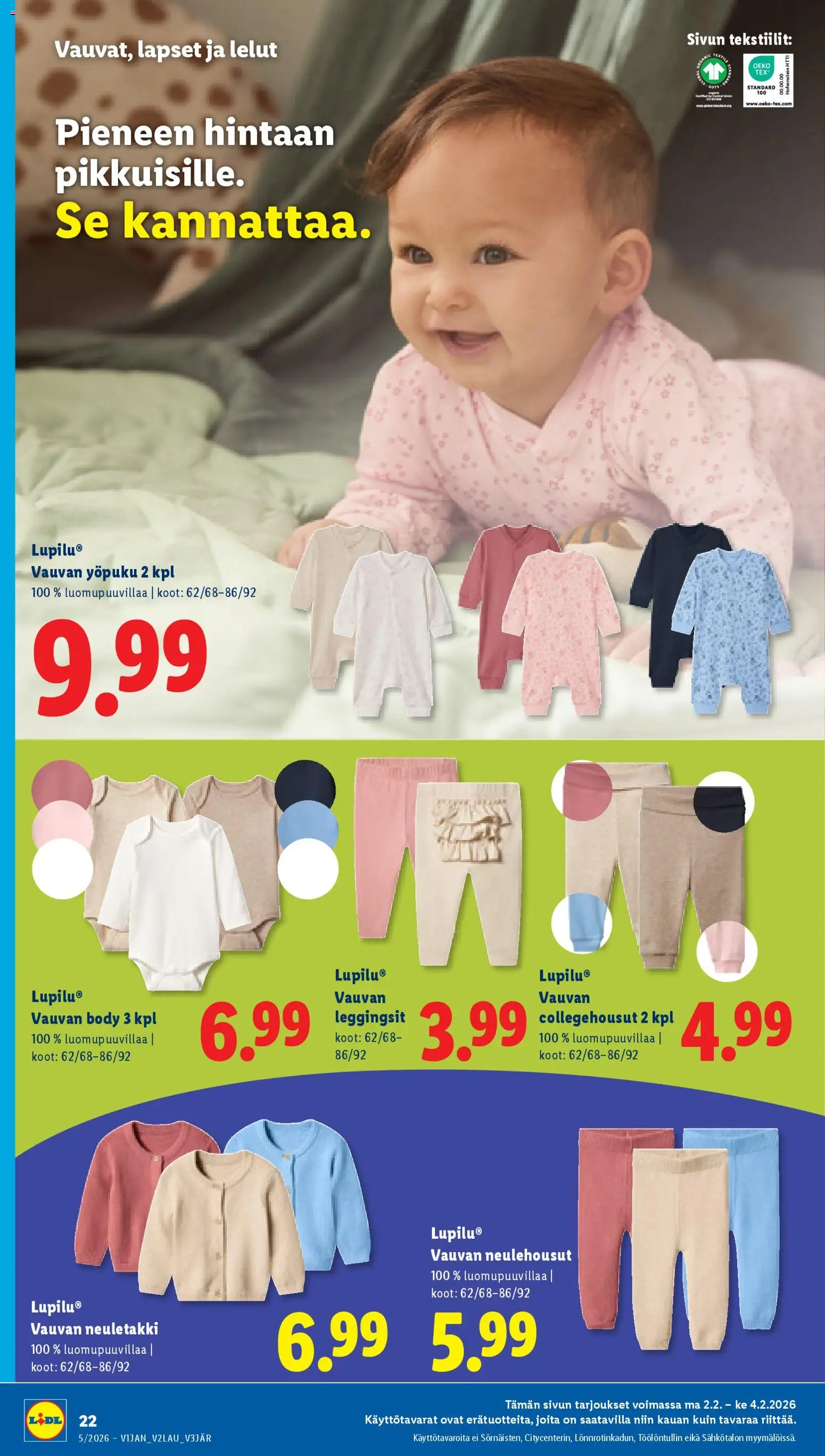 Lidl tarjoukset – voimassa 29.01.2026 alkaen | Sivu: 28 | Tuotteet: Neuletakki, Leggingsit