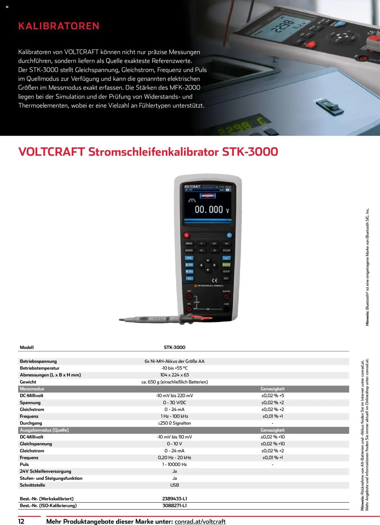 Conrad Voltcraft gültig ab 01.10.2025 | Seite: 12 | Produkte: Gewicht