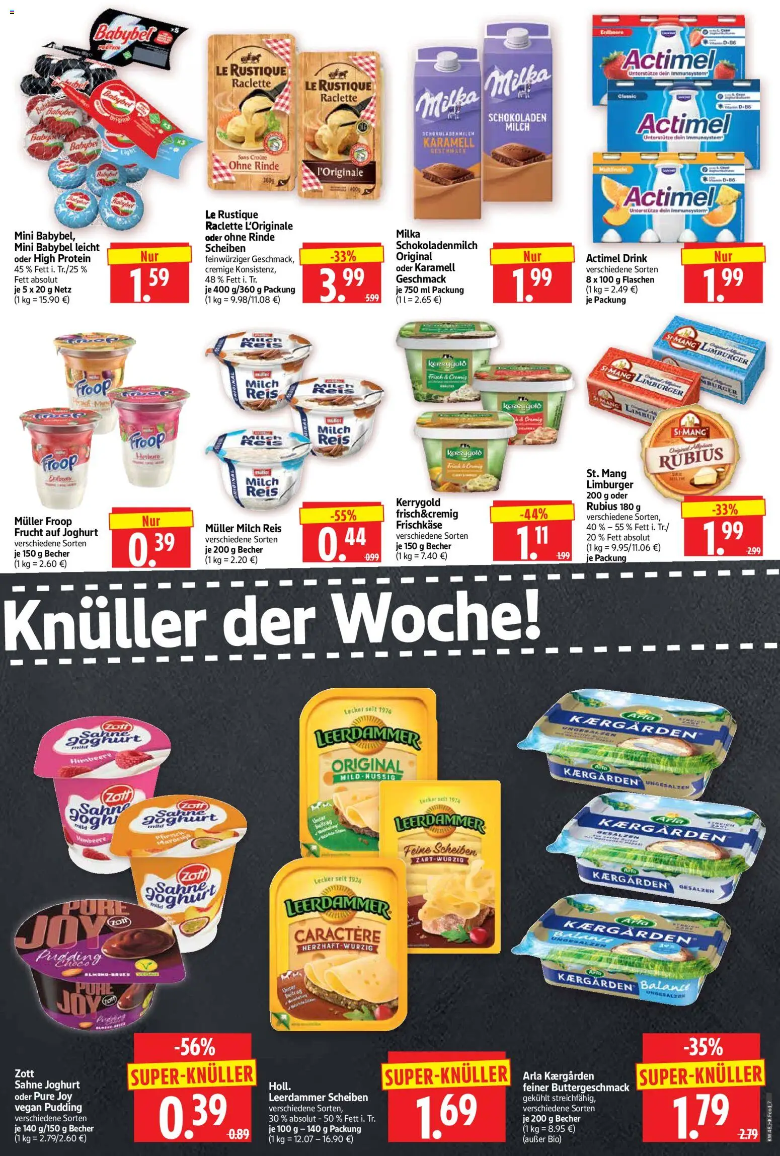 HERKULES Prospekt 	 – gültig ab 24.11.2025 | Seite: 7 | Produkte: Actimel, Leerdammer, Babybel, Sahne