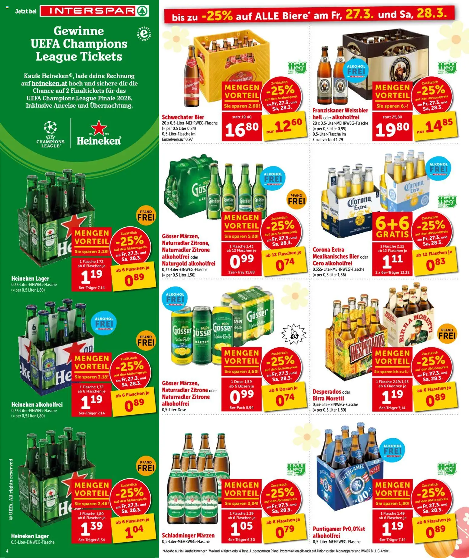 Interspar Flugblatt - Steiermark gültig ab 26.03.2026 | Seite: 6 | Produkte: Zitrone, Bier