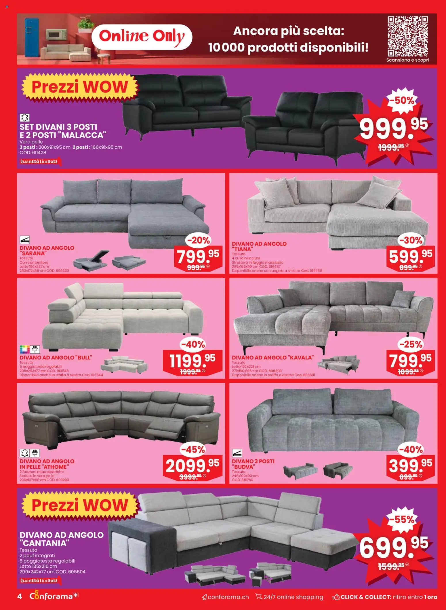 Conforama Aktionen IT – gültig ab 25.02.2026 | Seite: 4 | Produkte: Pouf