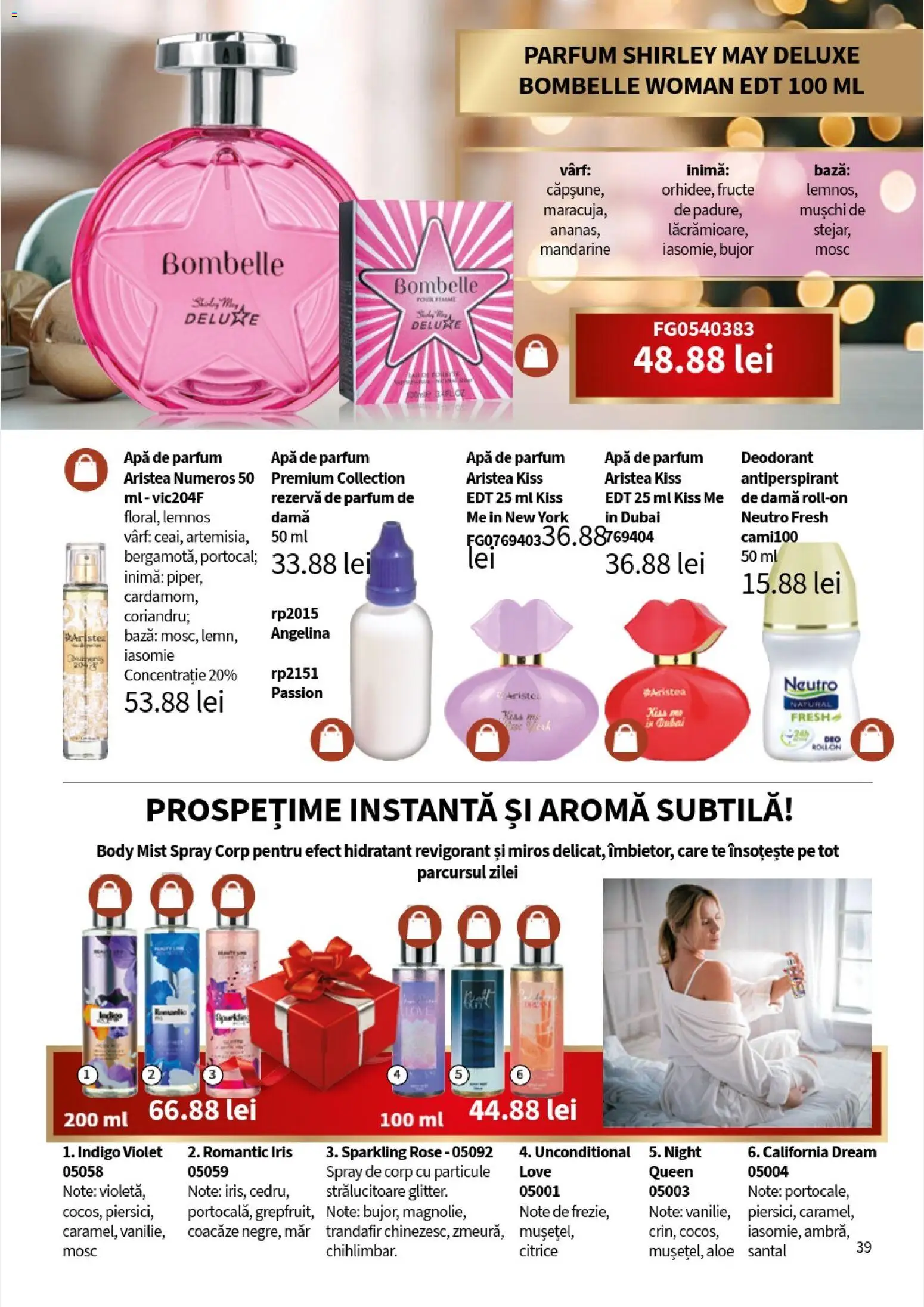 Noul catalog Lady’s – valabil de la 10.11.2025 | Pagină: 41 | Produse: Apă de parfum, Body, Parfum, Fructe