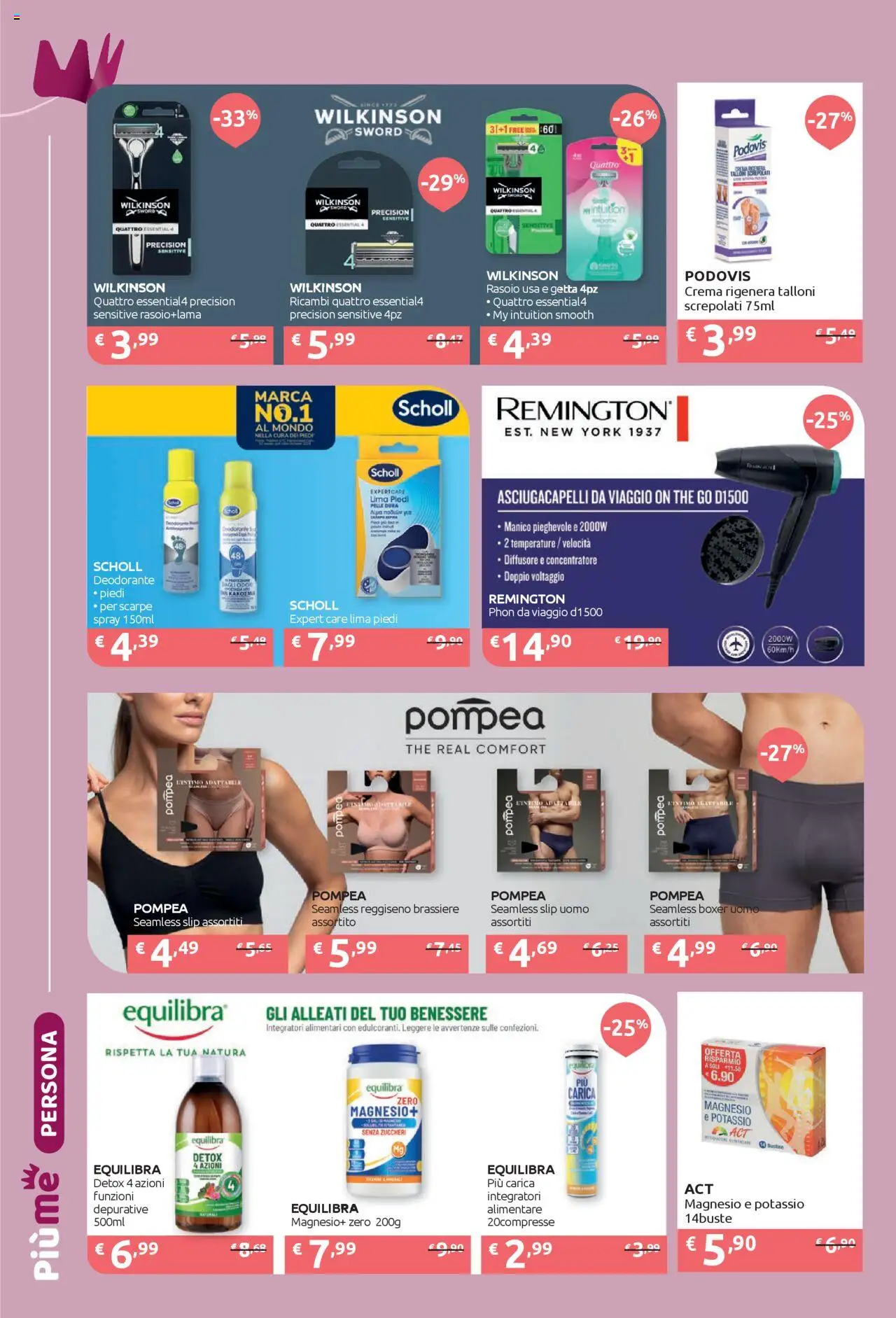 Volantino IperSoap del 04.08.2025 | Pagina: 22 | Prodotti: Intimo, The, Integratore alimentare, Asciugacapelli