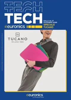 Anteprima del volantino Euronics Tucano catalogo valido a partire dal 01.12.2025