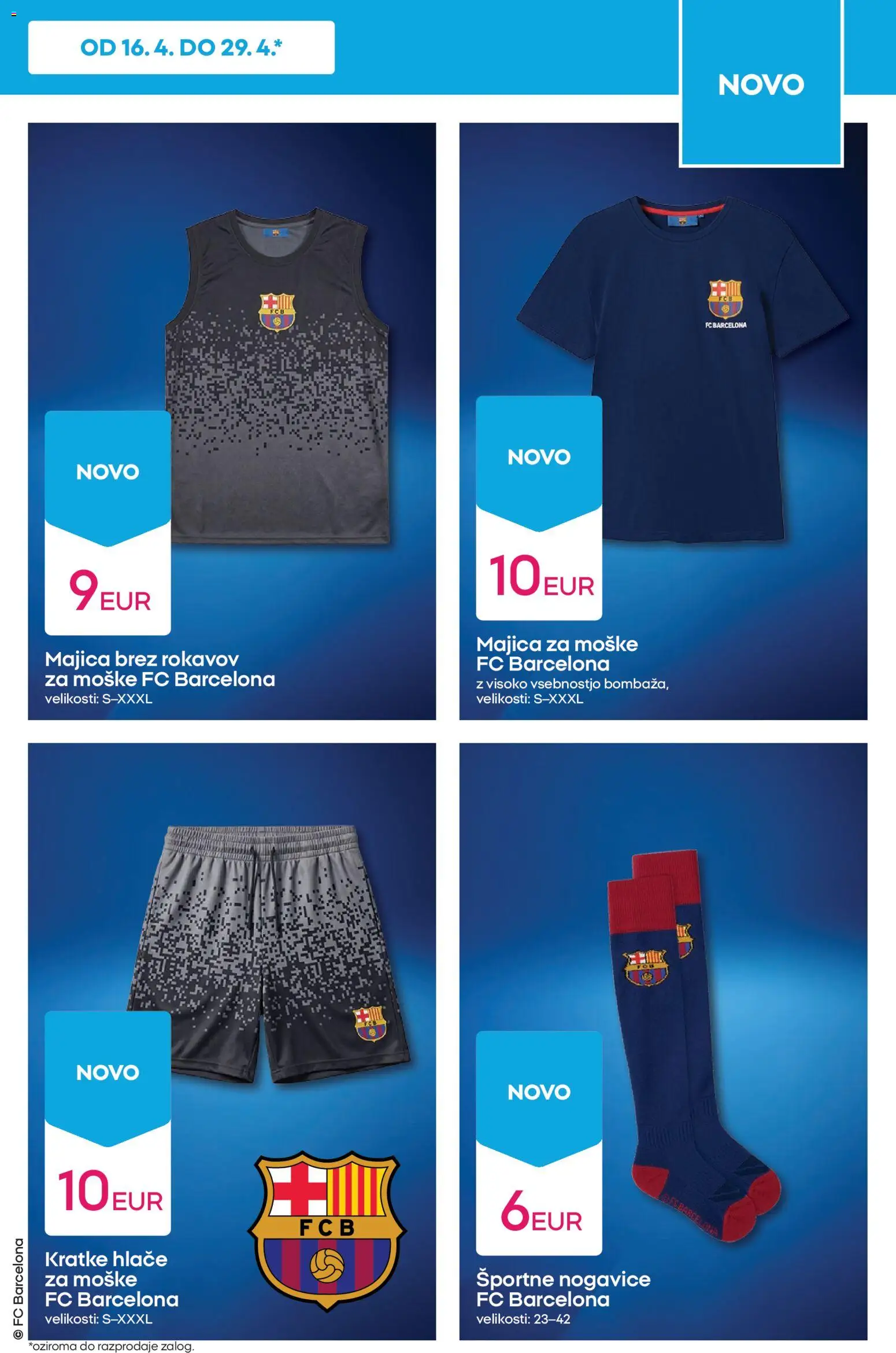 Novi Pepco katalog ponudbe – veljaven od 23.04.2026 | Stran: 5 | Izdelki: Športne nogavice, Majica, Majica brez rokavov, Kratke hlace