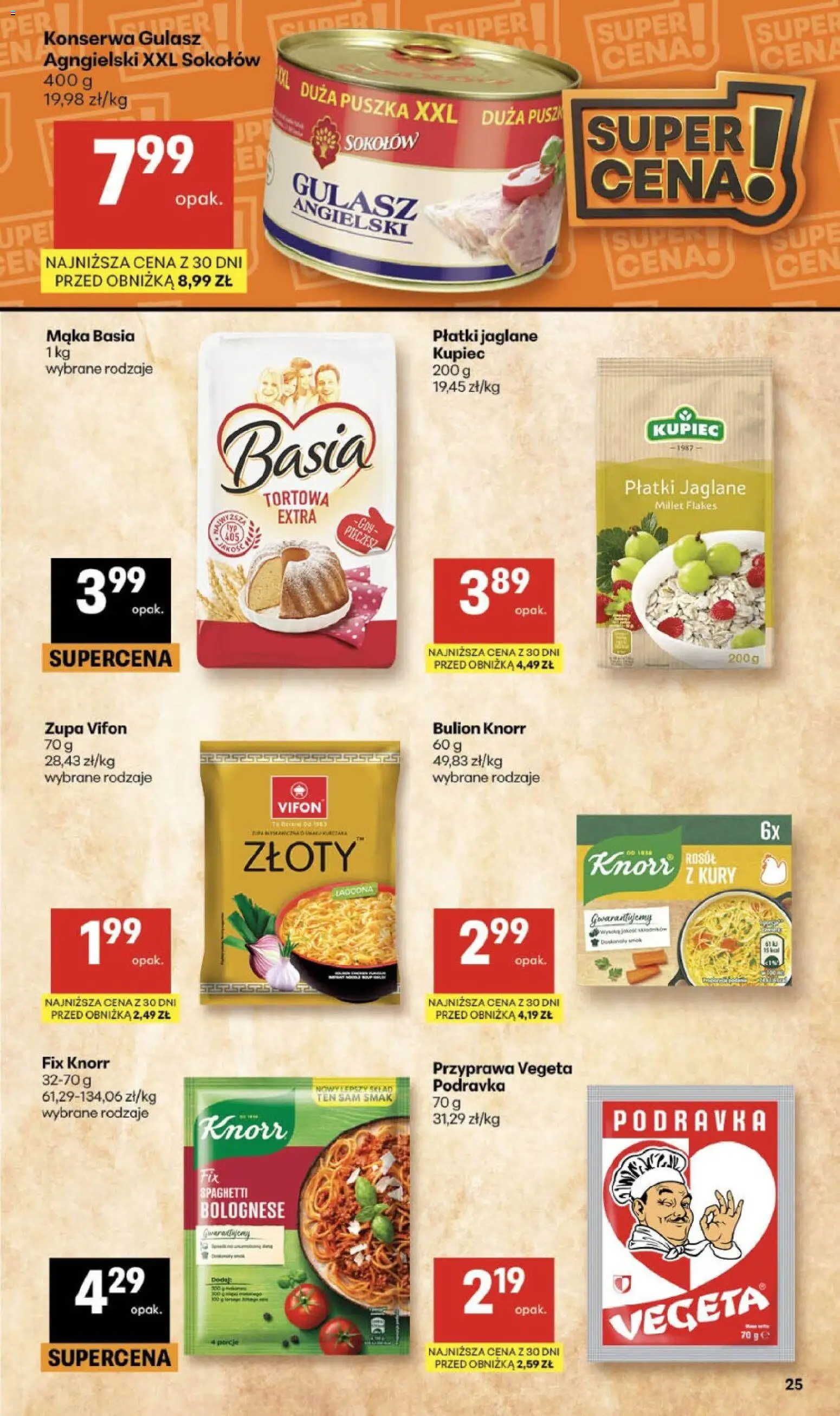 Delikatesy Centrum gazetka od 30.04.2026 | Strona: 25 | Produkty: Vifon, Zupa, Płatki, Gulasz