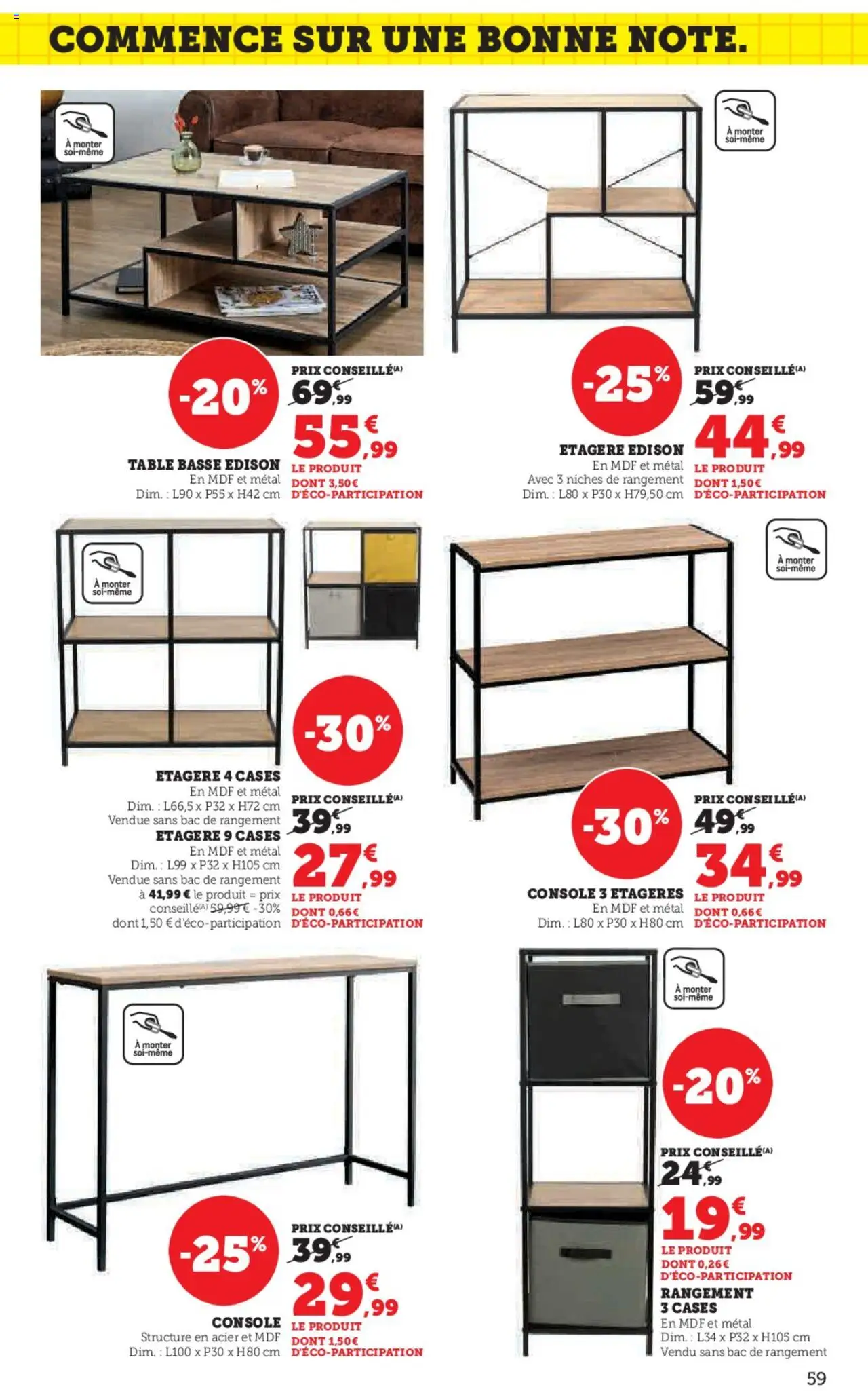  | Page: 59 | Produits: Table basse, Étagère, Table