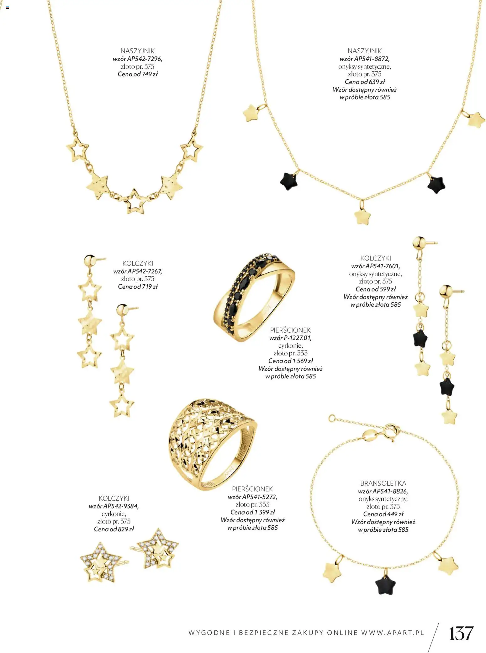 Apart promocje od 04.11.2025 | Strona: 139 | Produkty: Naszyjnik, Bransoletka, Pierścionek