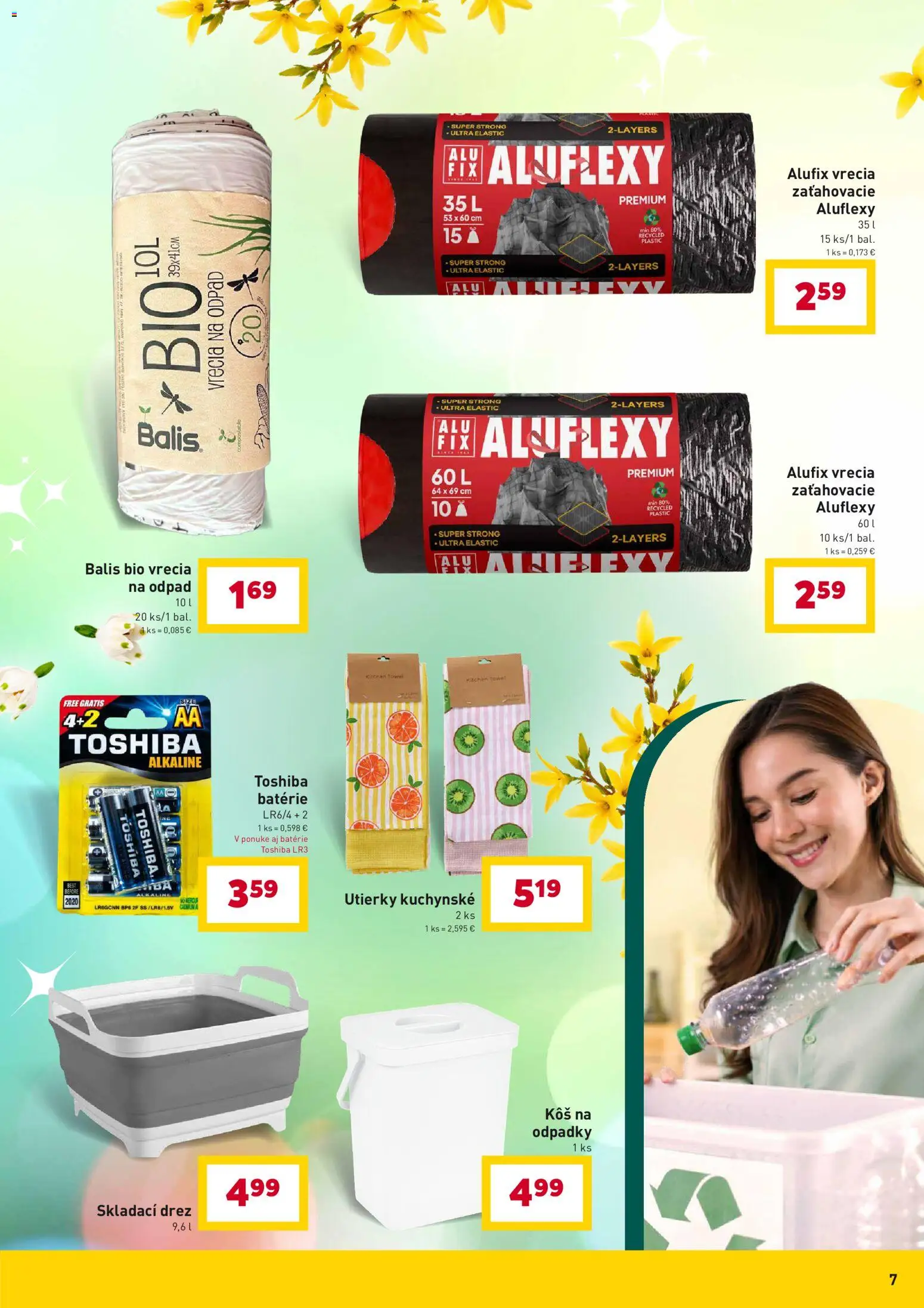 Nové Billa akcie – leták je platný od 25.02.2026 | Strana: 7 | Produkty: Drez, Kôš