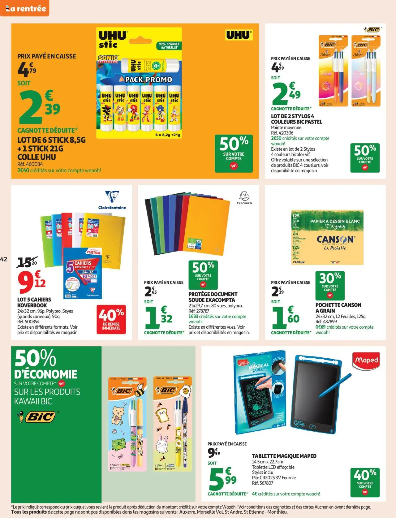  | Page: 42 | Produits: Tablette, Stylet, Colle