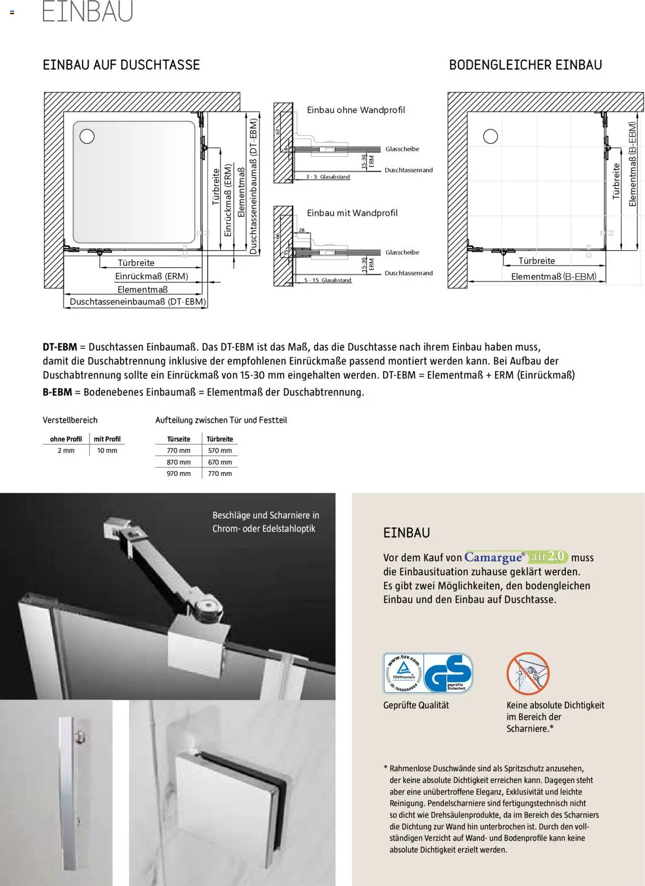Bauhaus Camargue Duschwandsystem 2024 gültig ab 28.08.2024 | Seite: 50