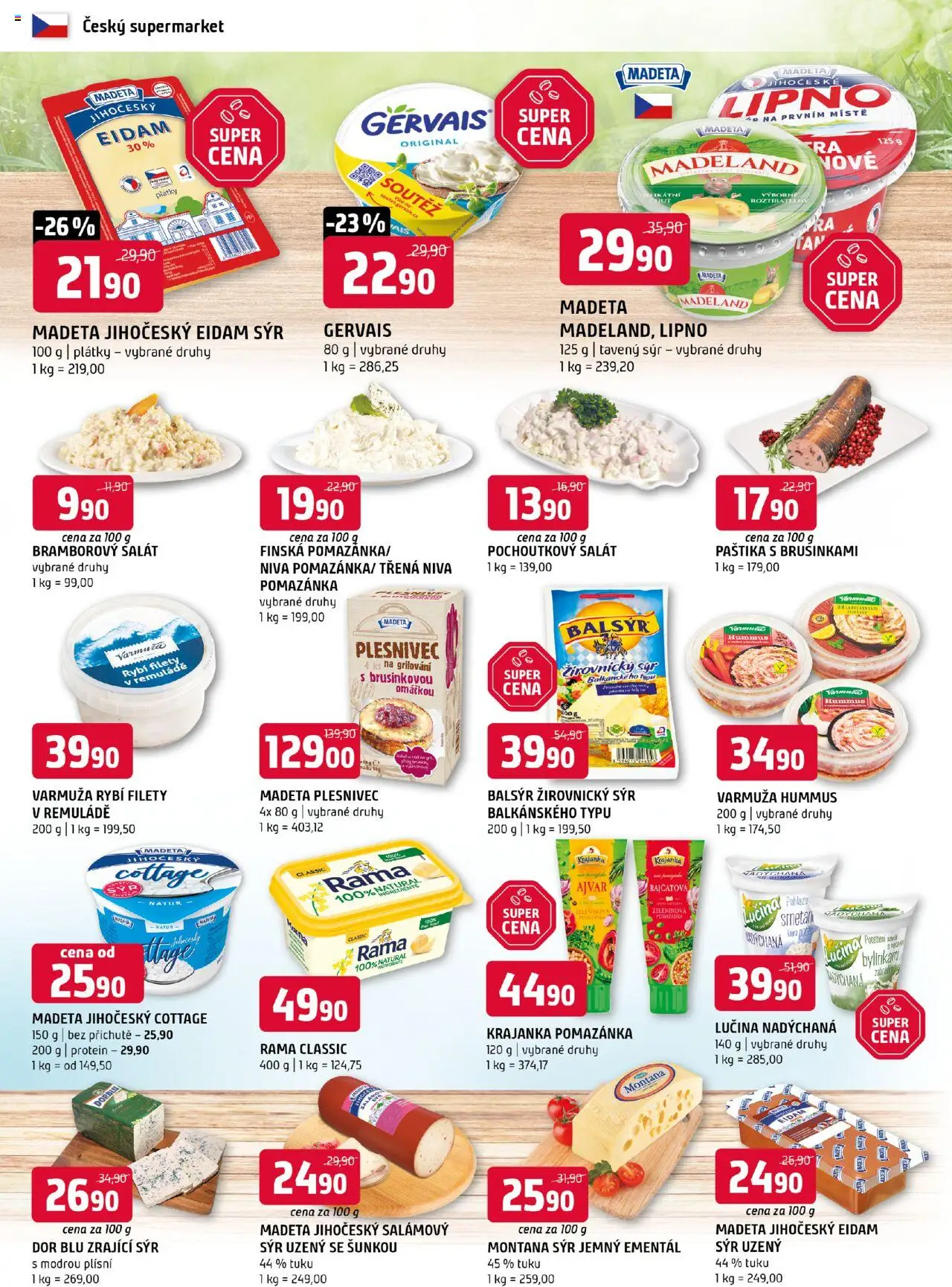 Terno leták od 13.08.2025 | Strana: 4 | Produkty: Bramborový salát, Ementál, Eidam, Pomazánka
