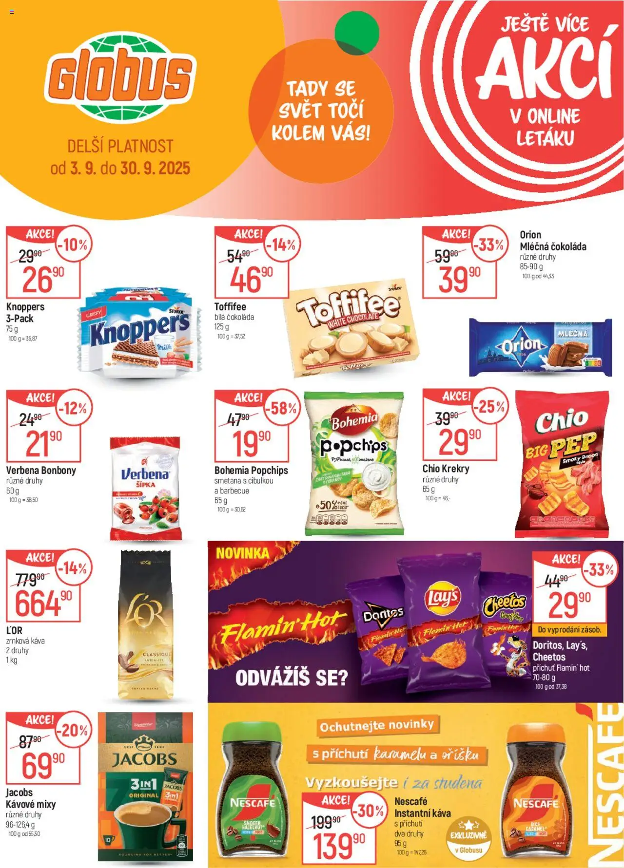 Globus leták od 03.09.2025 | Strana: 36 | Produkty: Toffifee, Instantní káva, Krekry, Nescafé