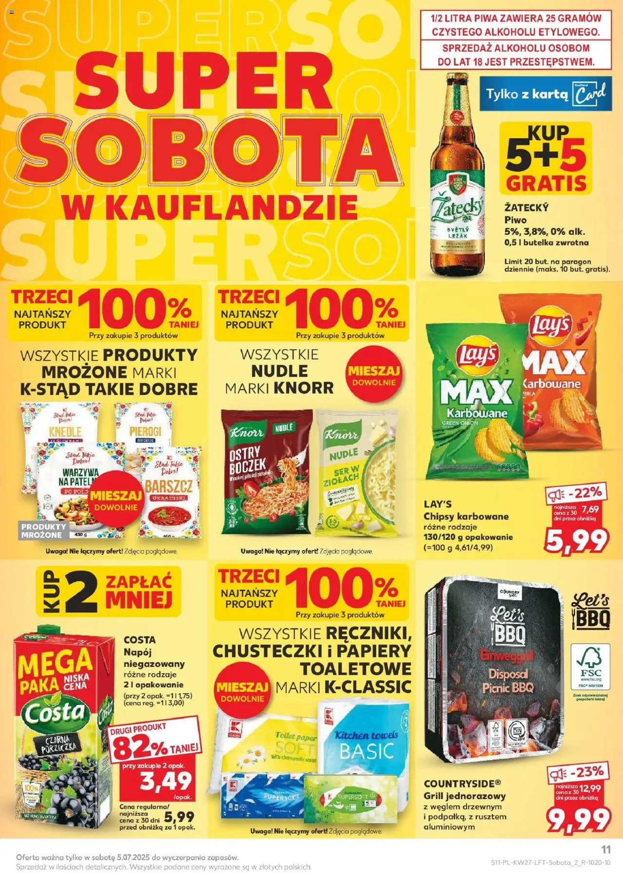 Kaufland gazetka od 03.07.2025 | Strona: 11 | Produkty: Karta, Barszcz ukraiński, Porzeczka, Ser