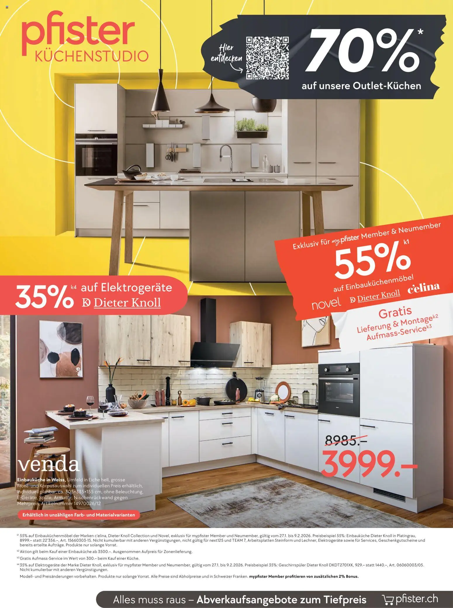Pfister Aktionen – gültig ab 27.01.2026 | Seite: 15 | Produkte: Geschirrspüler, Einbauküche