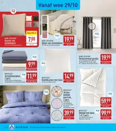 Aldi folder week 44 - Voorbeeld van een folder van Aldi, geldig van 27.10.2025 | Pagina: 14 | Producten: Kussen, Deken, Gordijnen, Dekbed