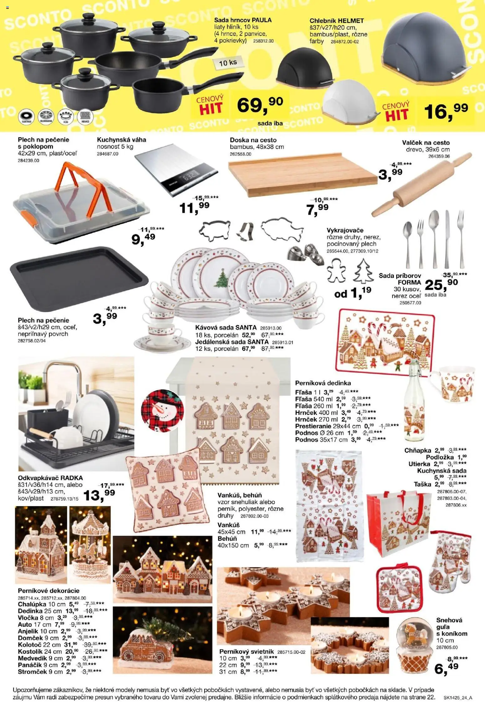 Nové Sconto nábytok akcie – leták je platný od 05.11.2025 | Strana: 24 | Produkty: Vankúš, Svietnik, Váha